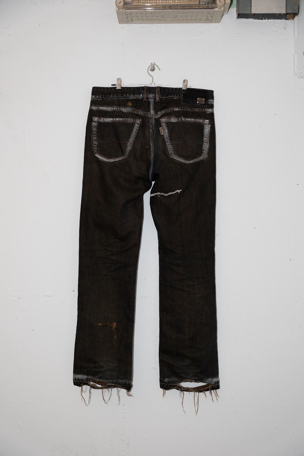 Other Battosaï Black Ripped Painter Pants Size US 32 / EU 48 - 2 Thumbnail