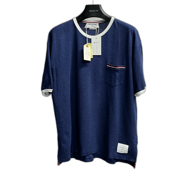 Thom Browne Thom Browne Blue Striped Short Sleeve T-Shirt Size US S / EU 44-46 / 1 - 1 Thumbnail