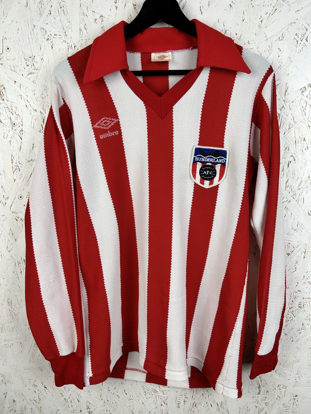 Umbro 70s Sunderland AFC 1977/78 Home Soccer Jersey Player Issue Size US L / EU 52-54 / 3 - 1 Thumbnail