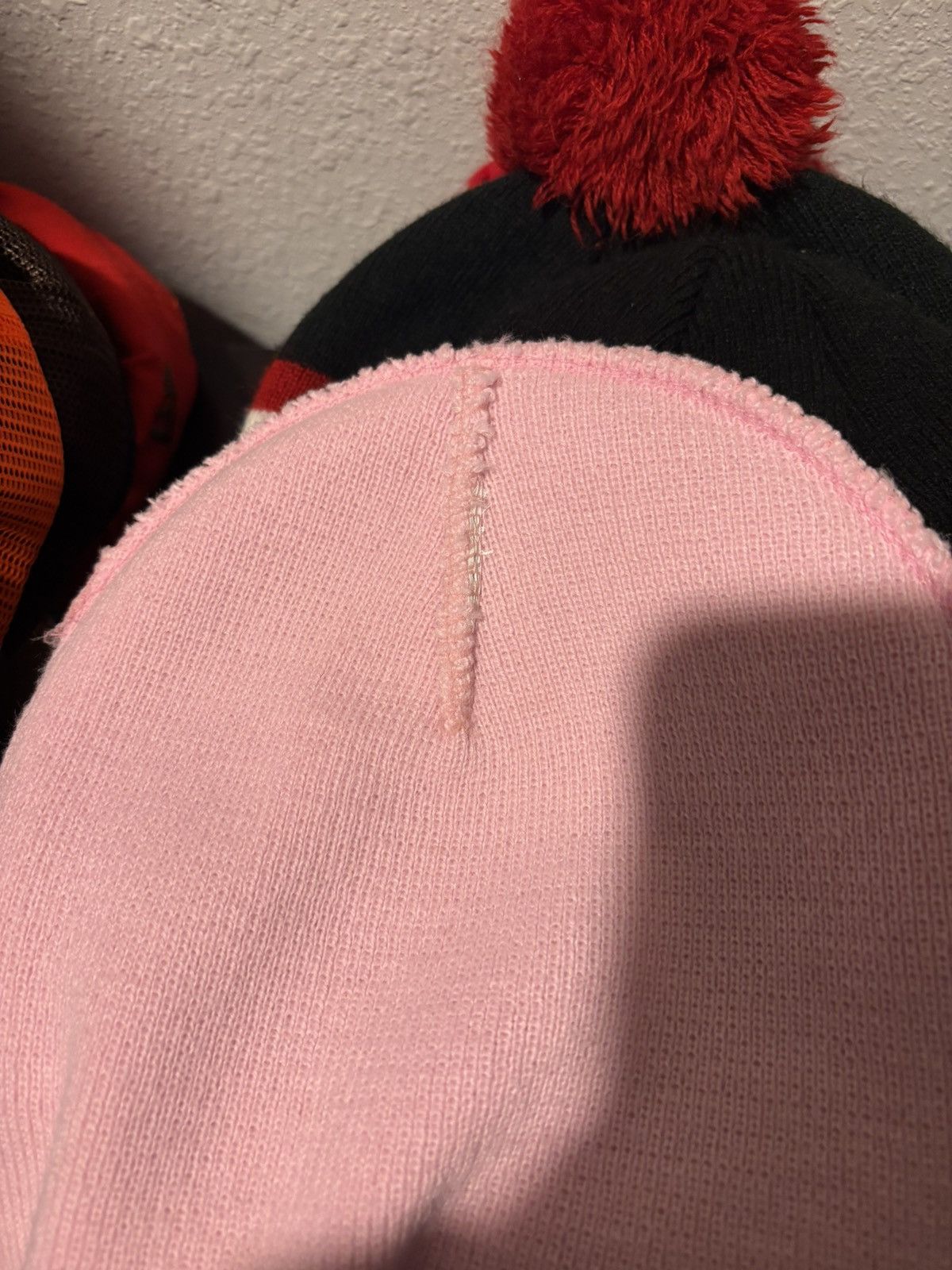 Sp5der Pink rhinestone sp5der beanie Size ONE SIZE - 3 Thumbnail