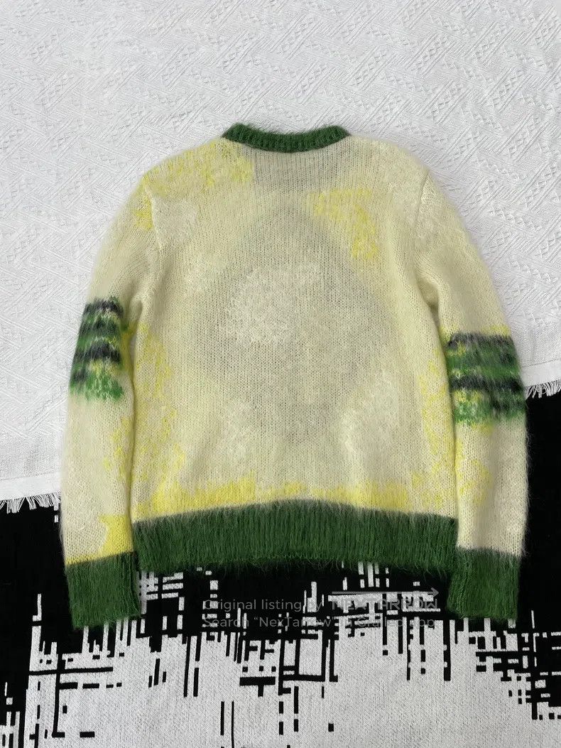 Dior Dior Yellow-green horsehair sweater Size US M / EU 48-50 / 2 - 3 Thumbnail