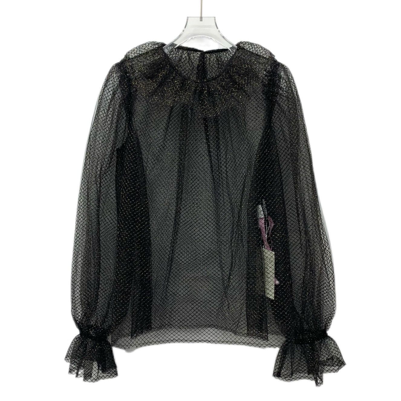 Dolce & Gabbana Dolce & Gabbana Black Sleeve Blouse (Size L) Size M / US 6-8 / IT 42-44 - 1 Thumbnail