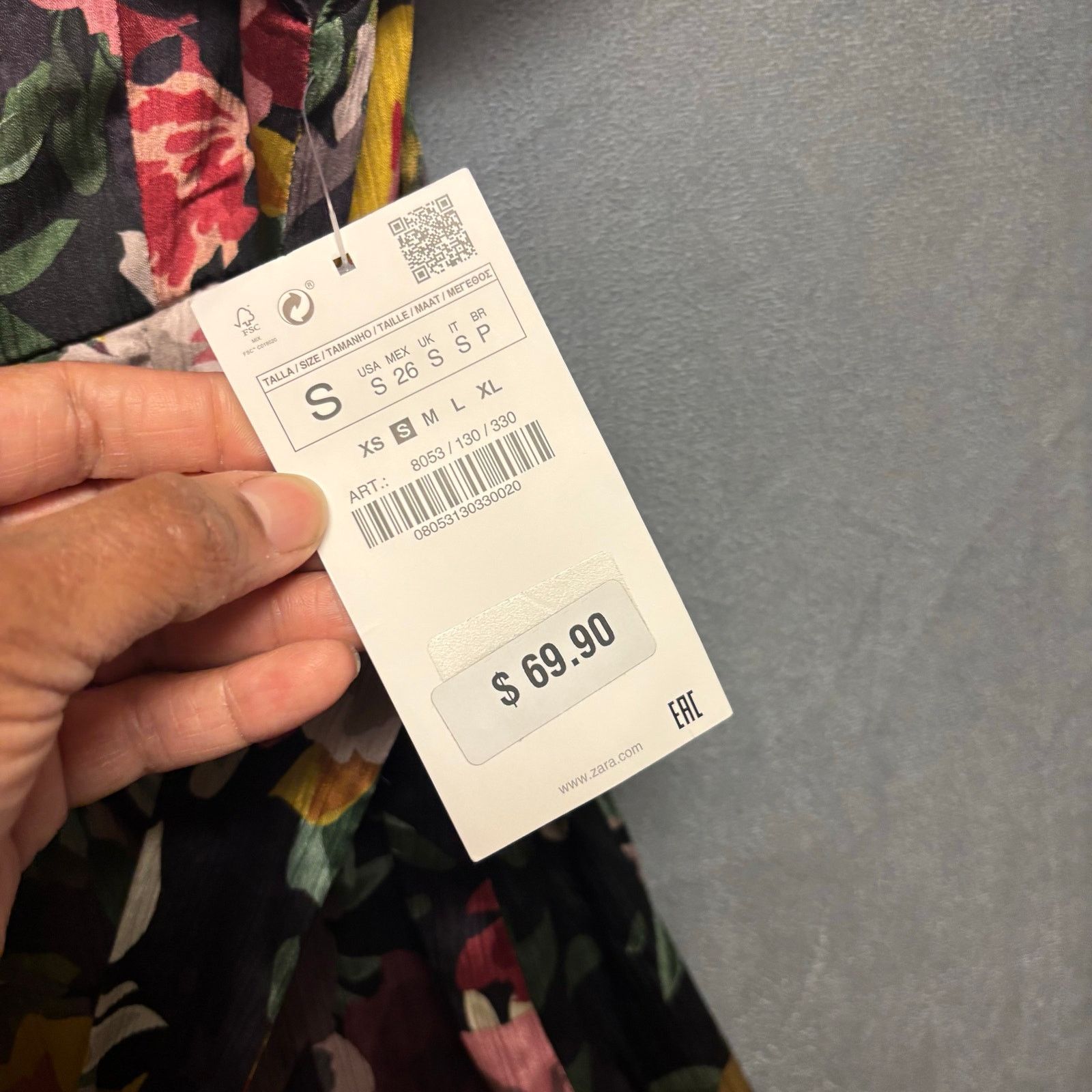 Zara Zara Basic Floral Jumpsuit Boho Cottage New Ruffle Sleeve Size 28" / US 6 / IT 42 - 4 Thumbnail