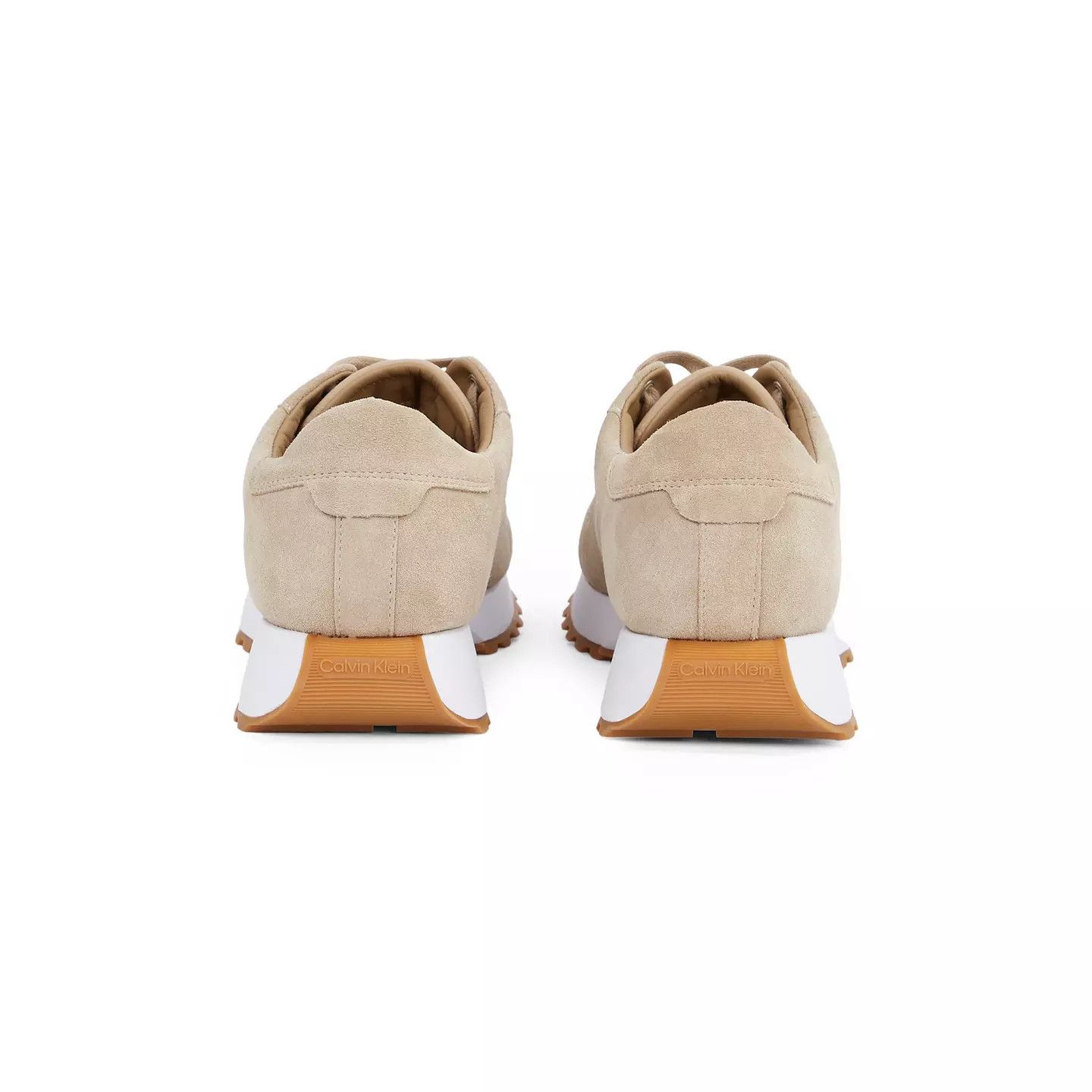 Calvin Klein o1g2r1mq0426 Low Top Lace Up Runners Sneakers in Beige Size US 8 / EU 41 - 4 Thumbnail