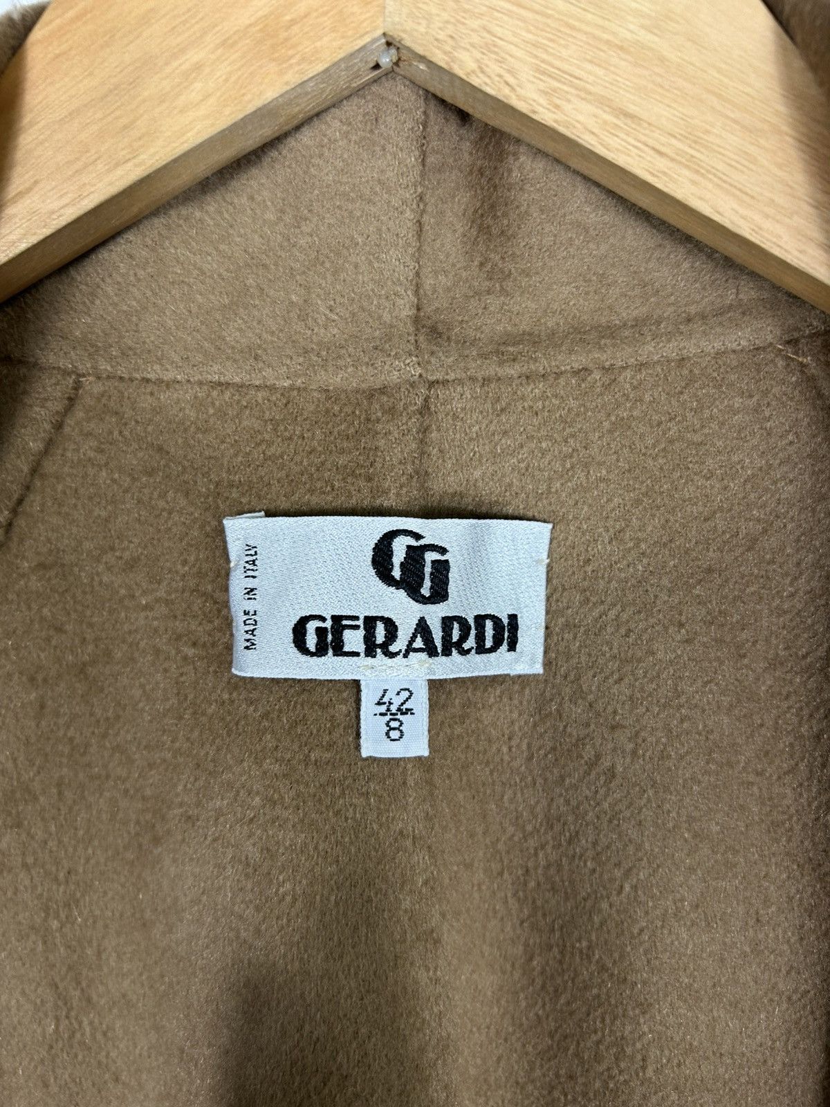 Designer ⚡️Vintage Gerardi Italy Cashmere Buttonless Jacket Size M / US 6-8 / IT 42-44 - 12 Thumbnail