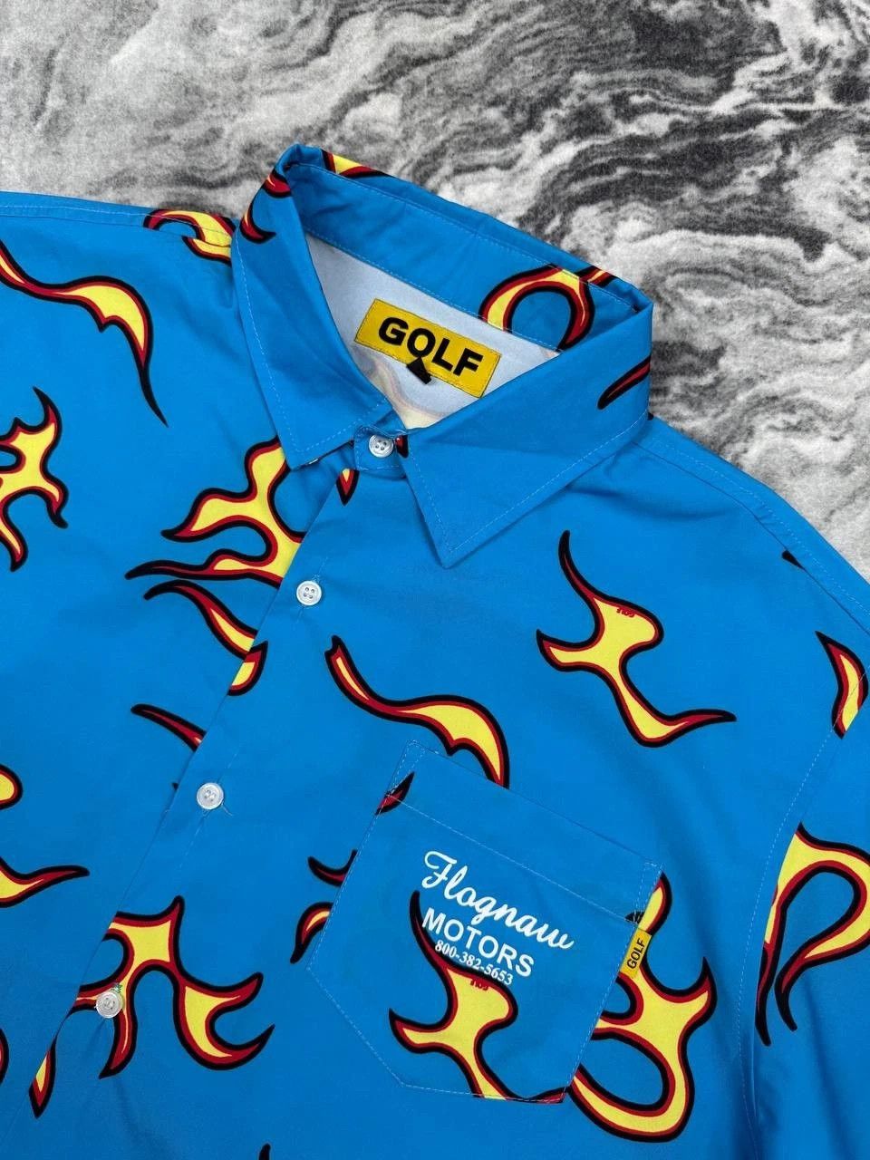 Golf Wang GOLF Wang Shirt Flognaw Motors Flames Buttons Size US M / EU 48-50 / 2 - 2 Thumbnail