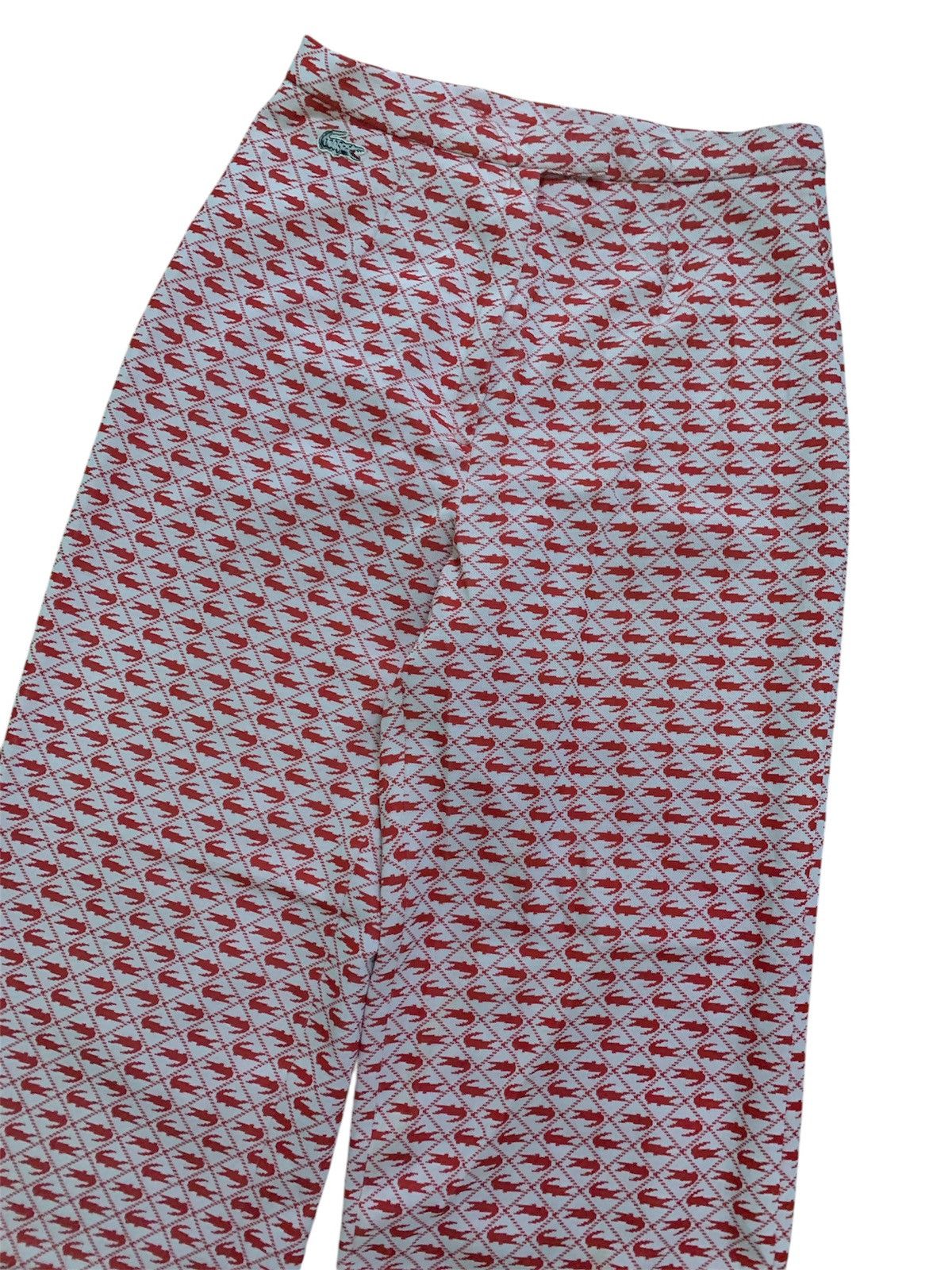 Lacoste × Vintage Vintage Flare Chemise Lacoste Ovprint Pant Size 26" / US 2 / IT 38 - 2 Thumbnail