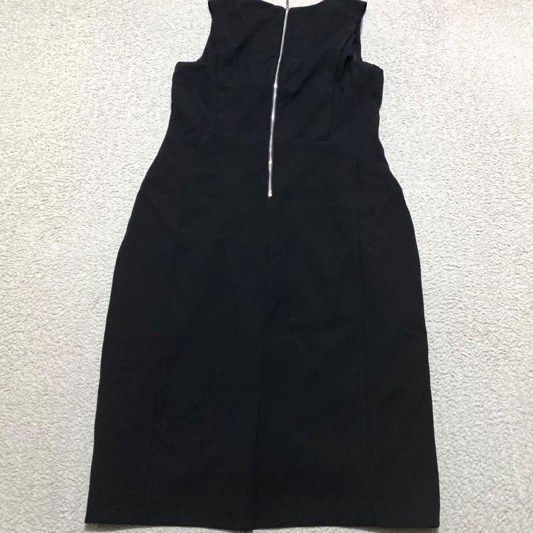 White House Black Market White House Black Market Womens Dress Gray Plaid Sheath V-Neck Sleeveless Size 10 Size L / US 10 / IT 46 - 2 Thumbnail