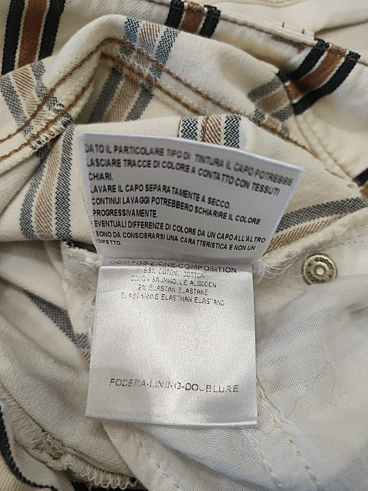 Gucci GUCCI - Vintage Women’s Striped Pants - Size IT 44 Size 32" / US 10 / IT 46 - 5 Thumbnail