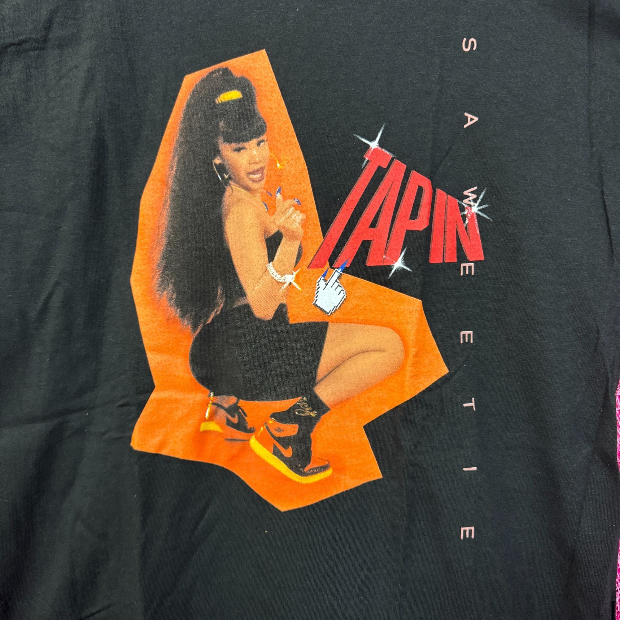 Rap Tees Saweetie Tap In Pretty B Music Hot Girl Summer Rap Tee M Size US M / EU 48-50 / 2 - 2 Thumbnail