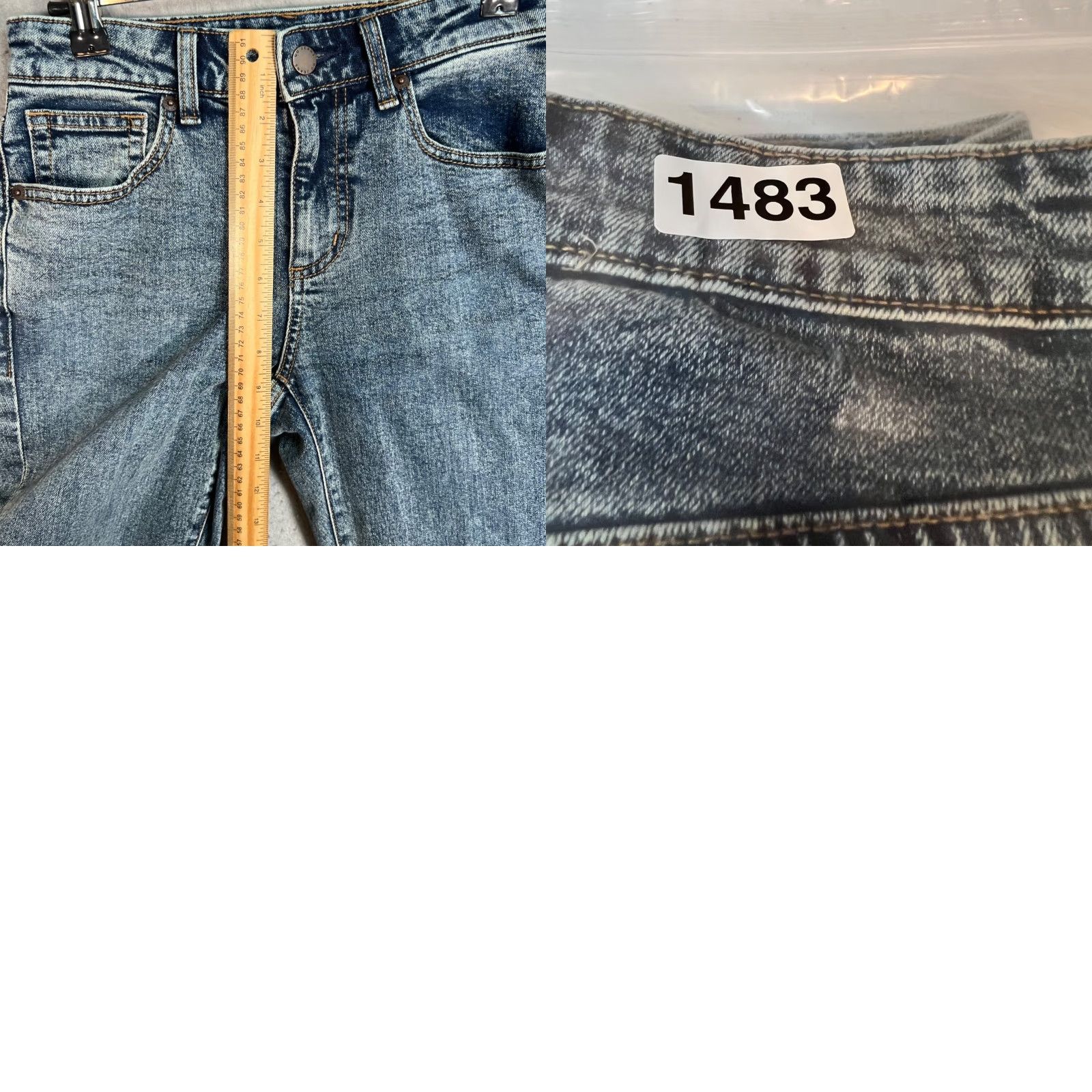 Uniqlo GU by Uniqlo Womens Size XS Flared Denim Jeans Blue Cotton Blend Size 26" / US 2 / IT 38 - 8 Thumbnail