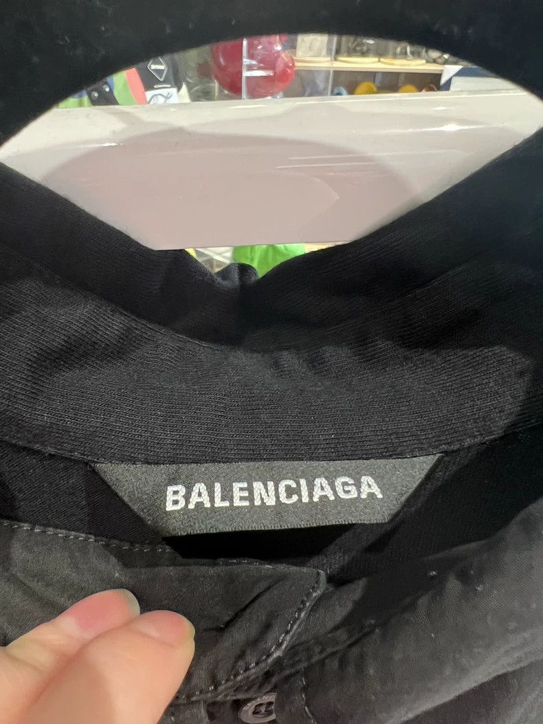 Balenciaga Balenciaga Black Buckle Destroyed Shirt Size US S / EU 44-46 / 1 - 2 Thumbnail