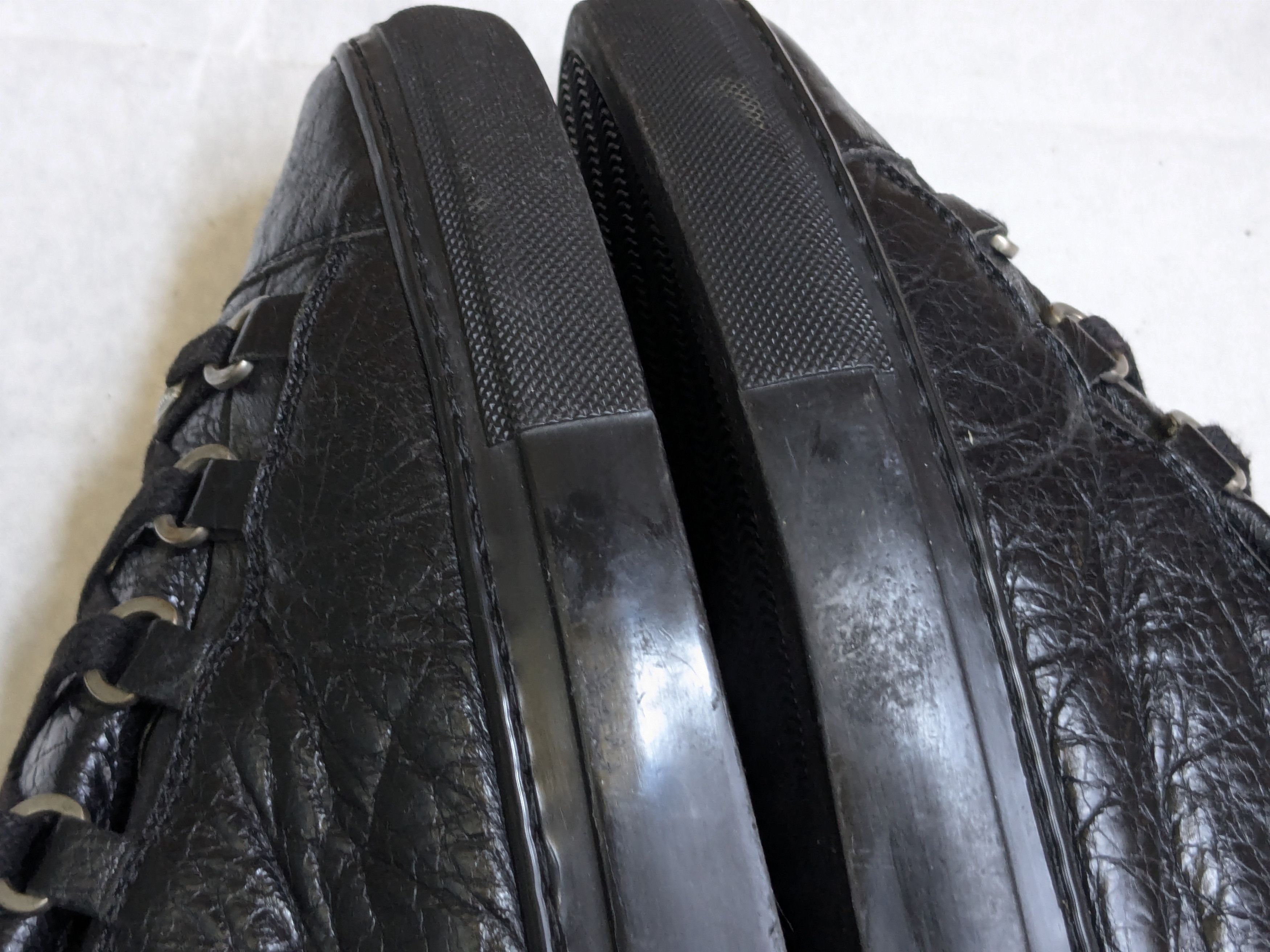 Balenciaga Balenciaga Arena Black 9 Leather High Tops Size US 9 / EU 42 - 6 Thumbnail