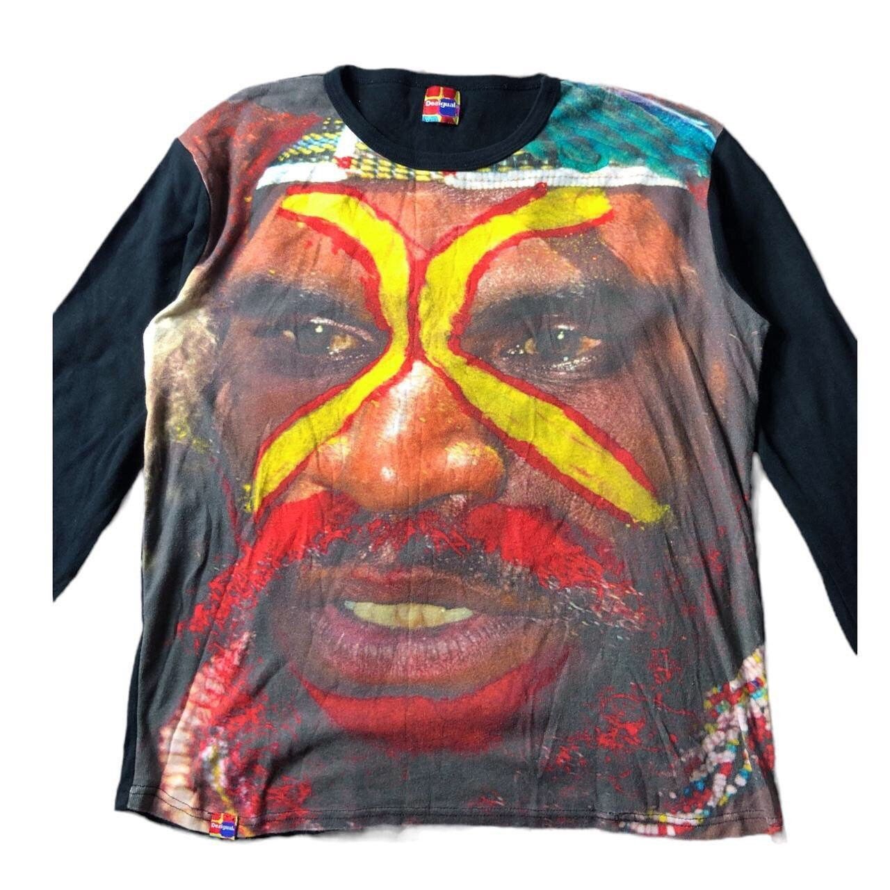 Desigual The Desigual Tribal Painted Face Tee Size US L / EU 52-54 / 3 - 2 Thumbnail