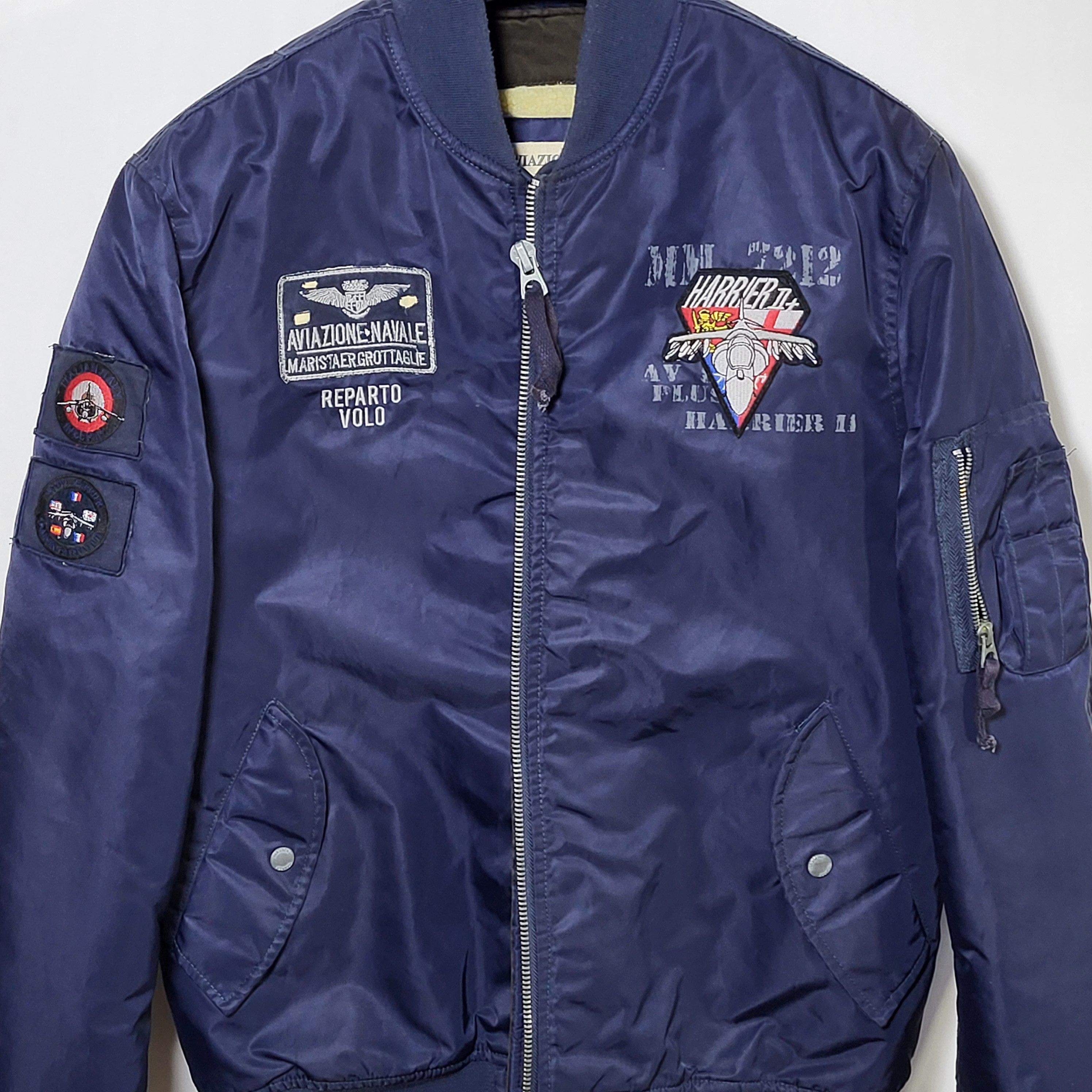 Other Navy Aviazione Navale bomber jacket.Italy.Marina militare. Size US L / EU 52-54 / 3 - 2 Thumbnail