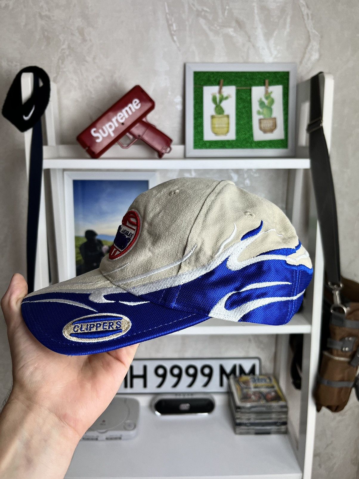NBA × Vintage NBA Los Angeles Clippers Vintage Cap Flames Y2K Streetwear Size ONE SIZE - 2 Thumbnail