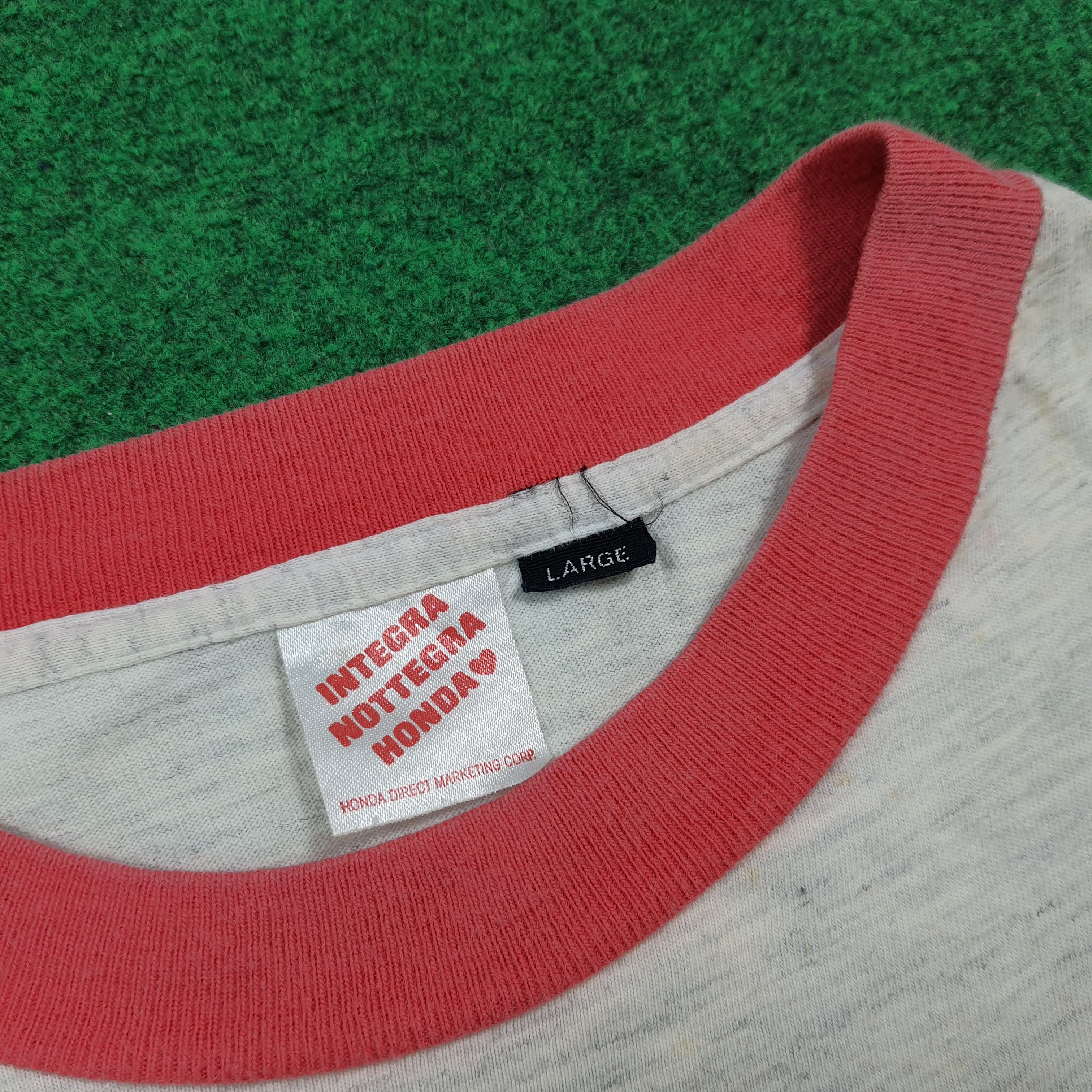 Honda Vintage Integra Nottegra Honda Ringer Tshirt C299N30 Size US L / EU 52-54 / 3 - 6 Thumbnail