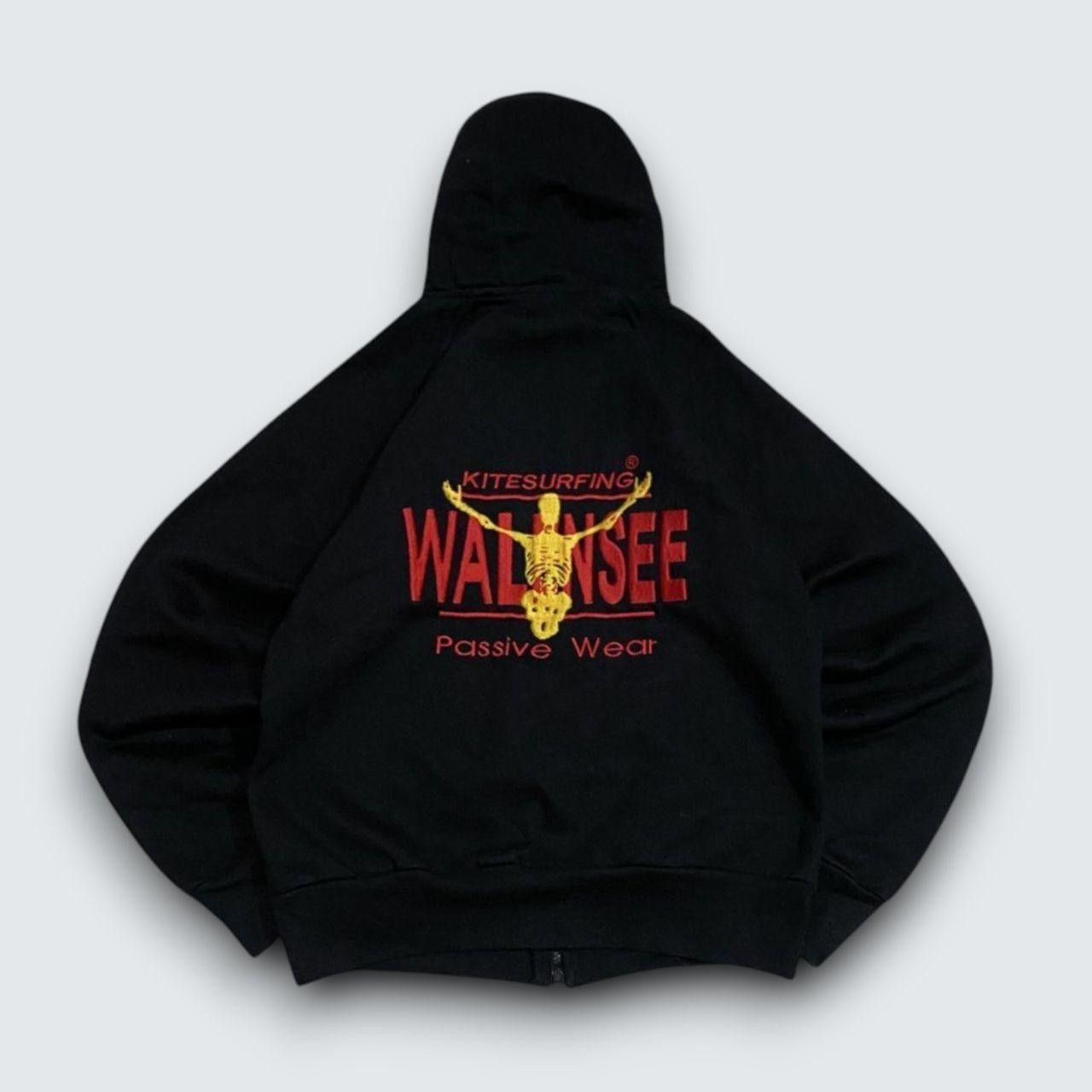 Vintage Vintage 00s Kitesurfing Embroidered Hoodie Black L Size US L / EU 52-54 / 3 - 1 Thumbnail