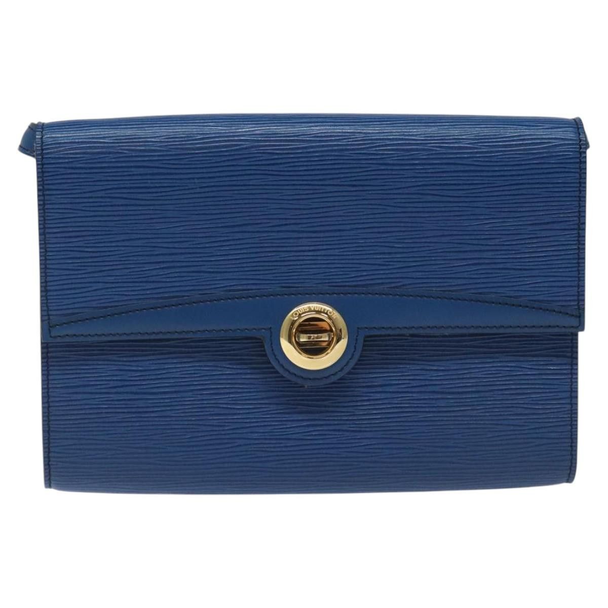 Louis Vuitton LOUIS VUITTON Epi Pochette Arche Shoulder Bag Blue M52575 Size ONE SIZE - 2 Thumbnail