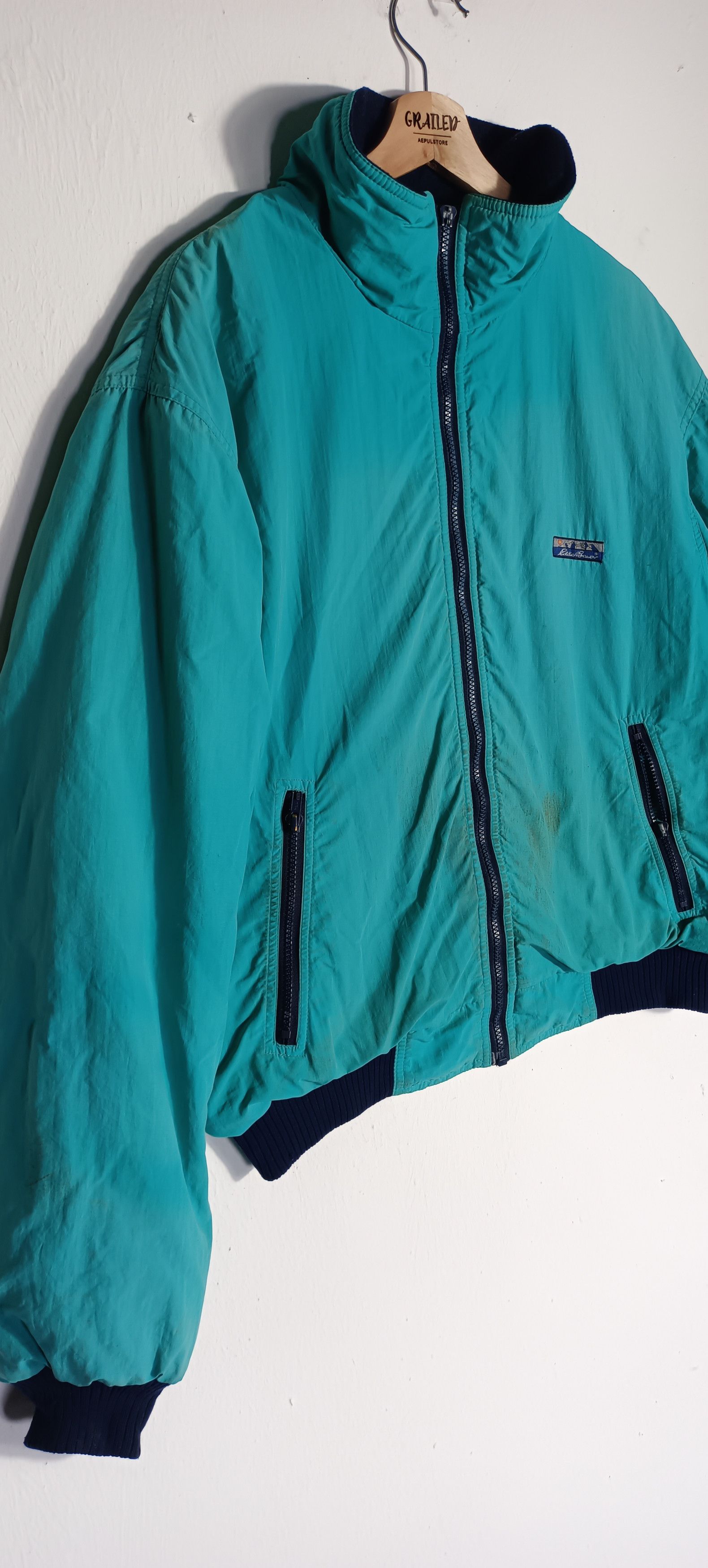 Eddie Bauer VTG🔥🔥 EDDIE BAUER Wind Foil Bomber Jacket Size US L / EU 52-54 / 3 - 6 Thumbnail