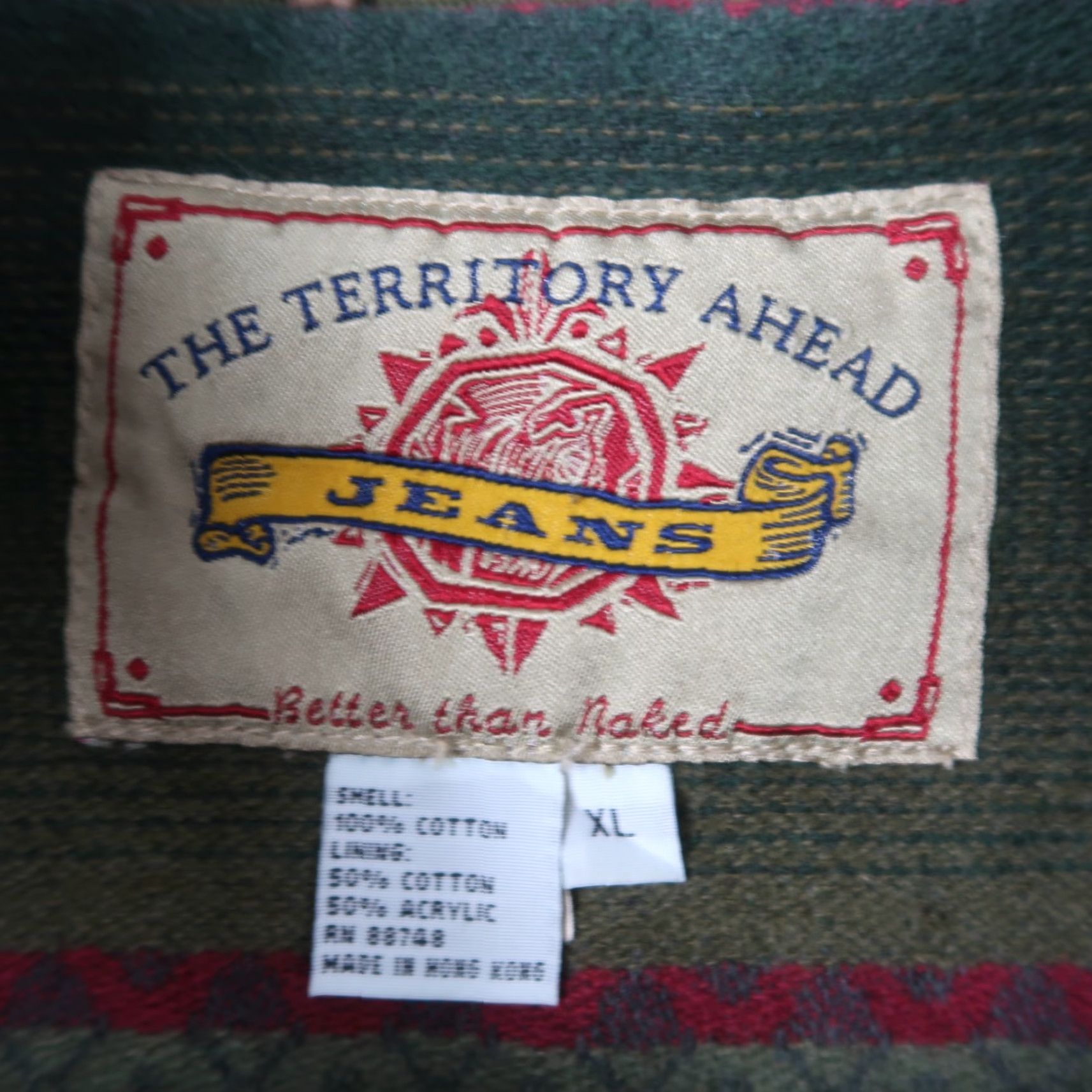 The Territory Ahead VINTAGE Territory Ahead Chore Jacket XL XLarge Denim Coat Aztec Blanket Lined Size US XL / EU 56 / 4 - 6 Thumbnail