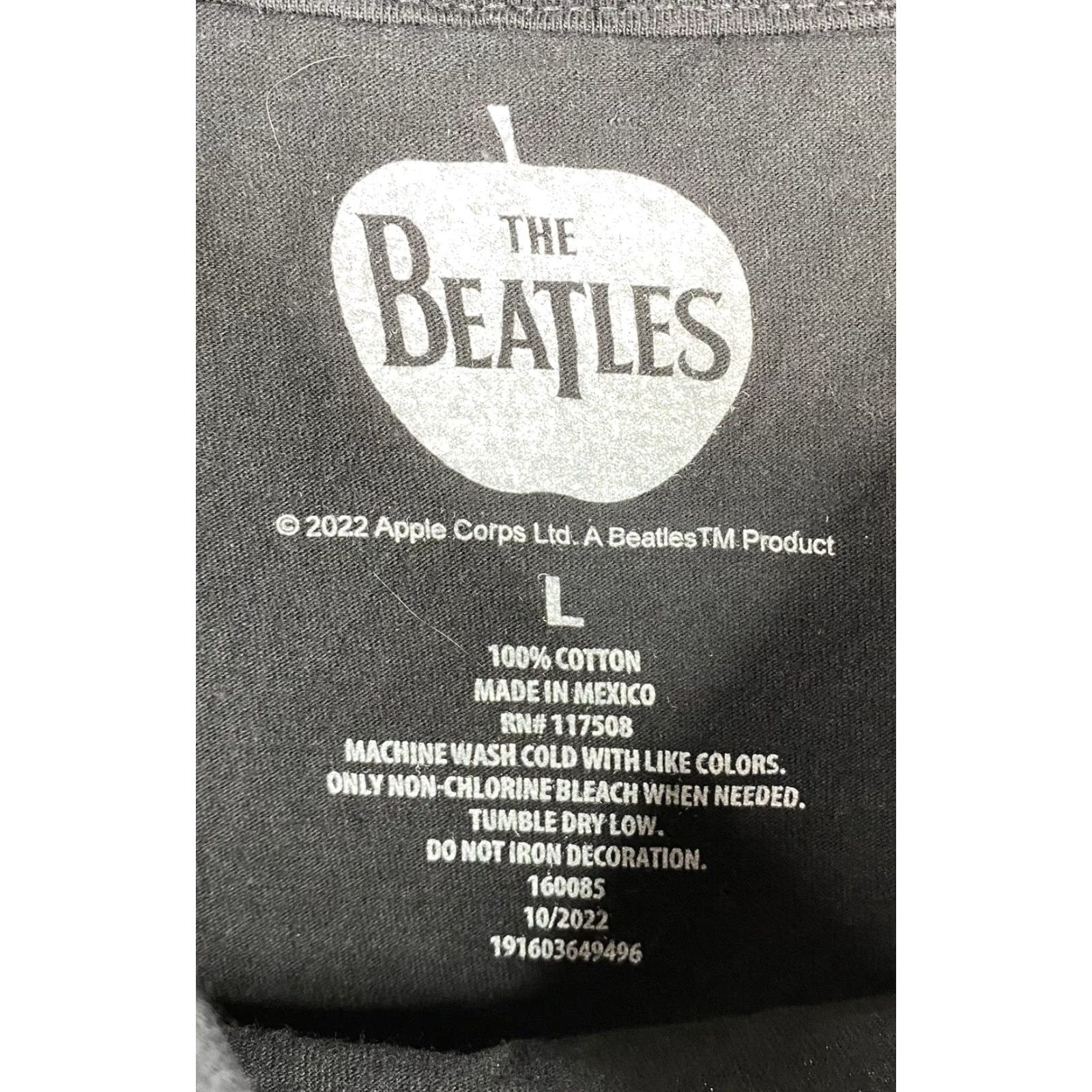 Vintage The Beatles T-Shirt Mens L Black Abbey Road Album Cover Short Sleeve Size US L / EU 52-54 / 3 - 3 Thumbnail