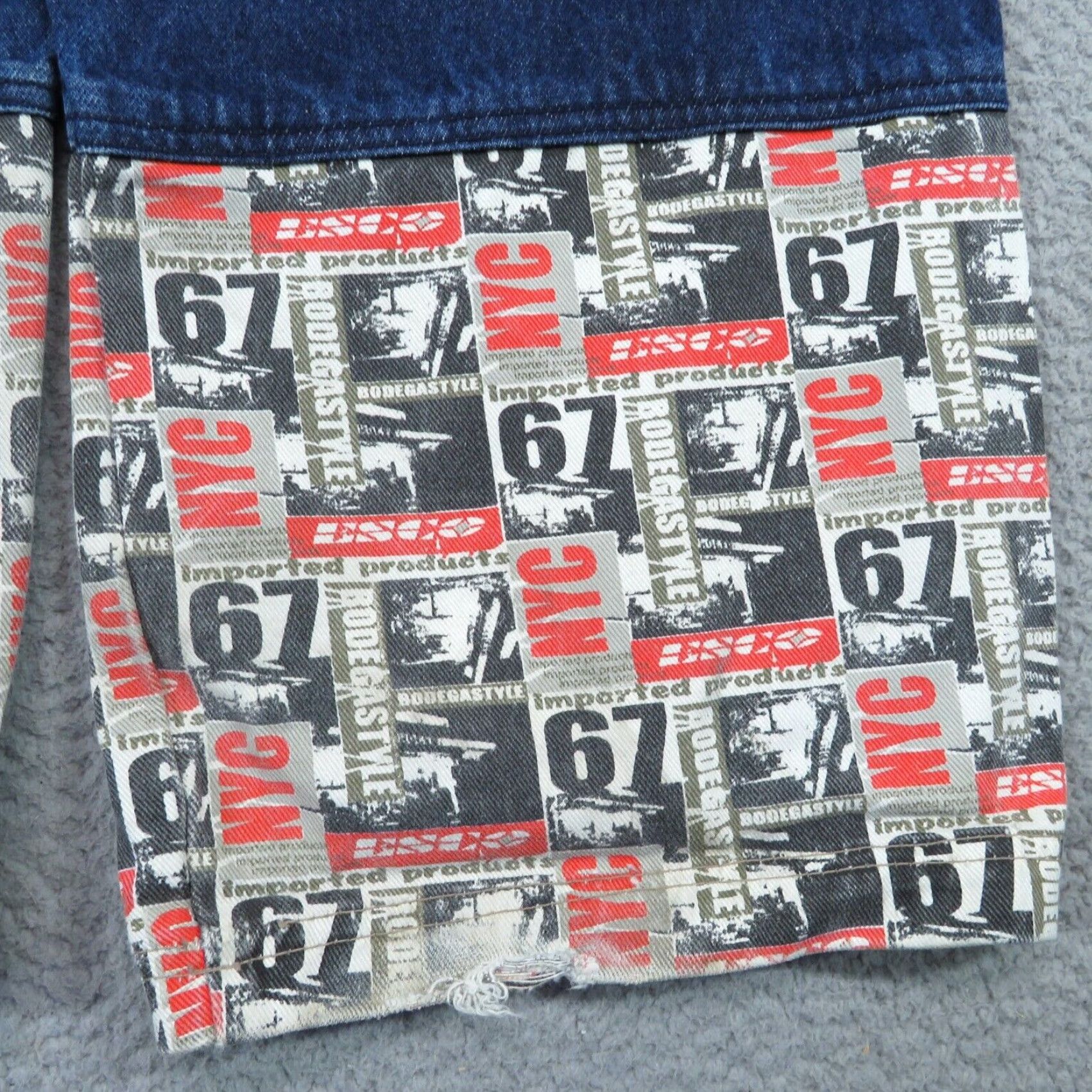 Bodega VTG Willie Esco Jeans Mens 38x34 Baggy Y2K Skater Grunge NYC Bodega Pipes 90s Jeans Mens Baggy 38x34 Blue Denim 5-Pocket Vintage 90s USA Hip Hop style Size US 38 / EU 54 - 5 Thumbnail