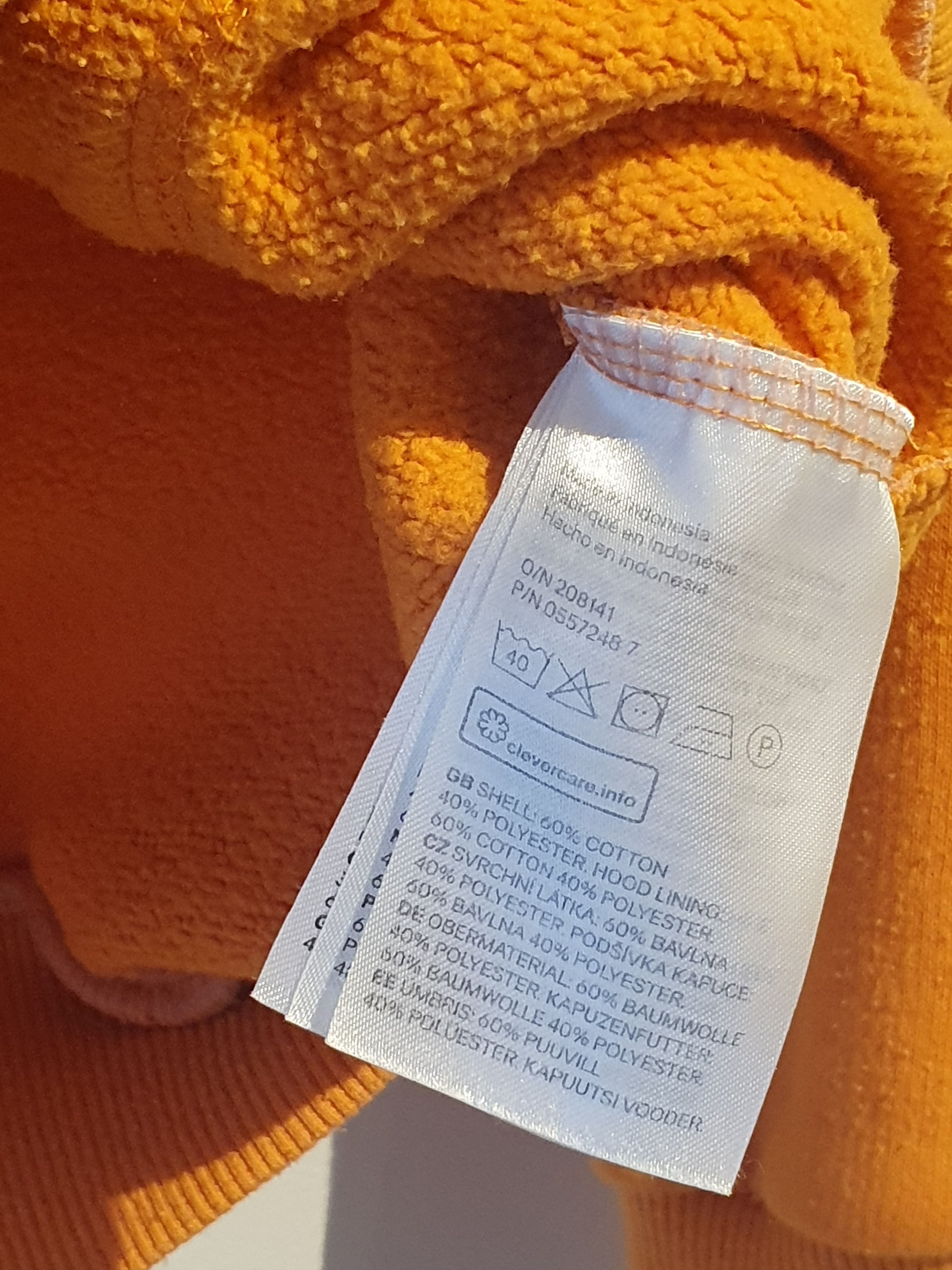 H&M H&M Divided Men's Hoodie (Orange) Size US L / EU 52-54 / 3 - 4 Thumbnail