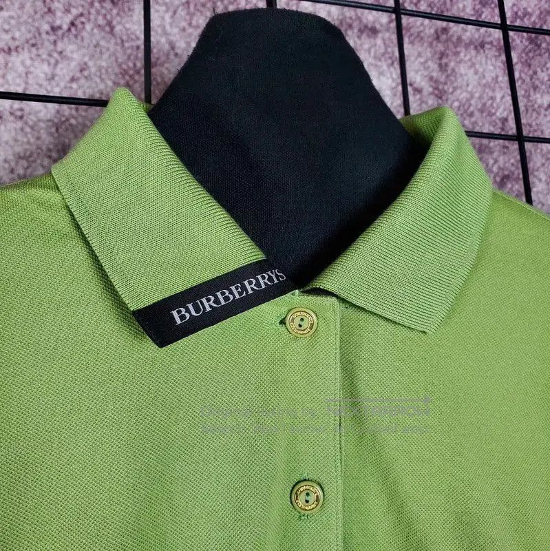 Burberry Burberry Green Cotton Blend Long Sleeve Polo. Size US L / EU 52-54 / 3 - 7 Thumbnail