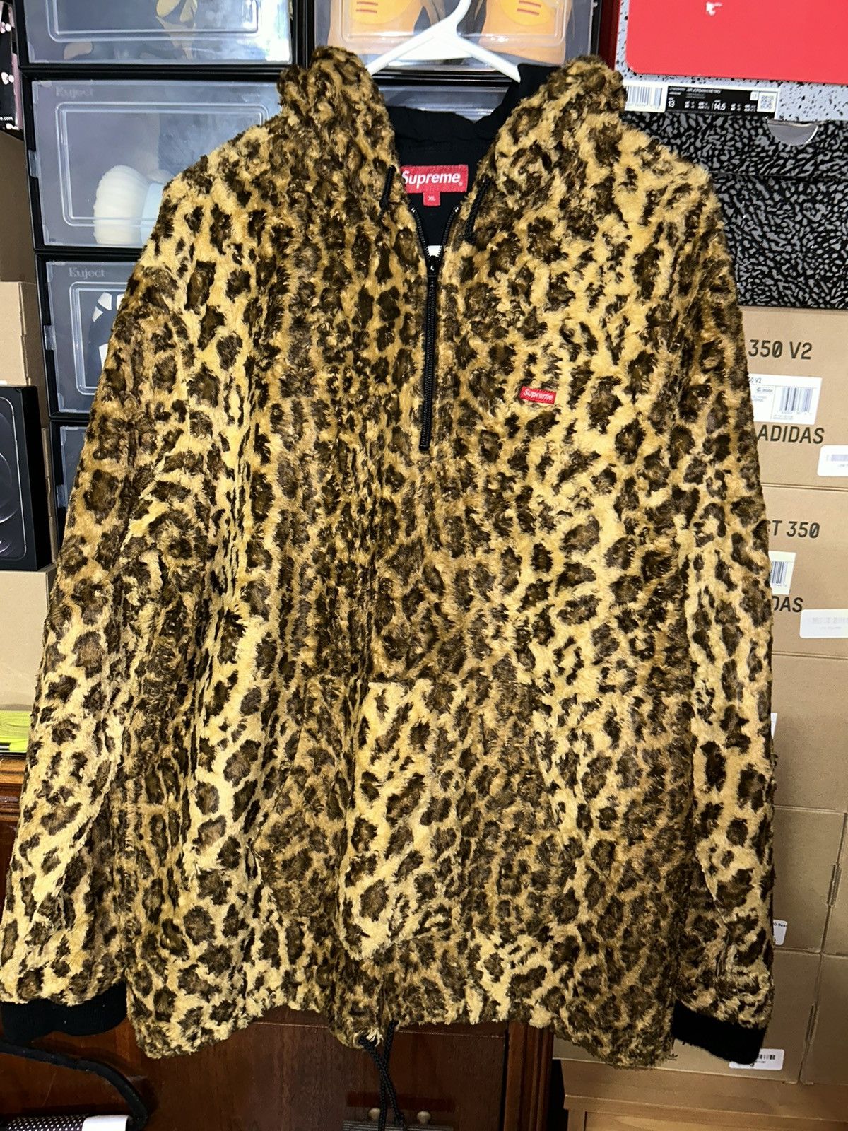 Supreme Supreme Fur Pullover Jacket Leopard SS14 size XL RARE JACKET Size US XL / EU 56 / 4 - 1 Thumbnail