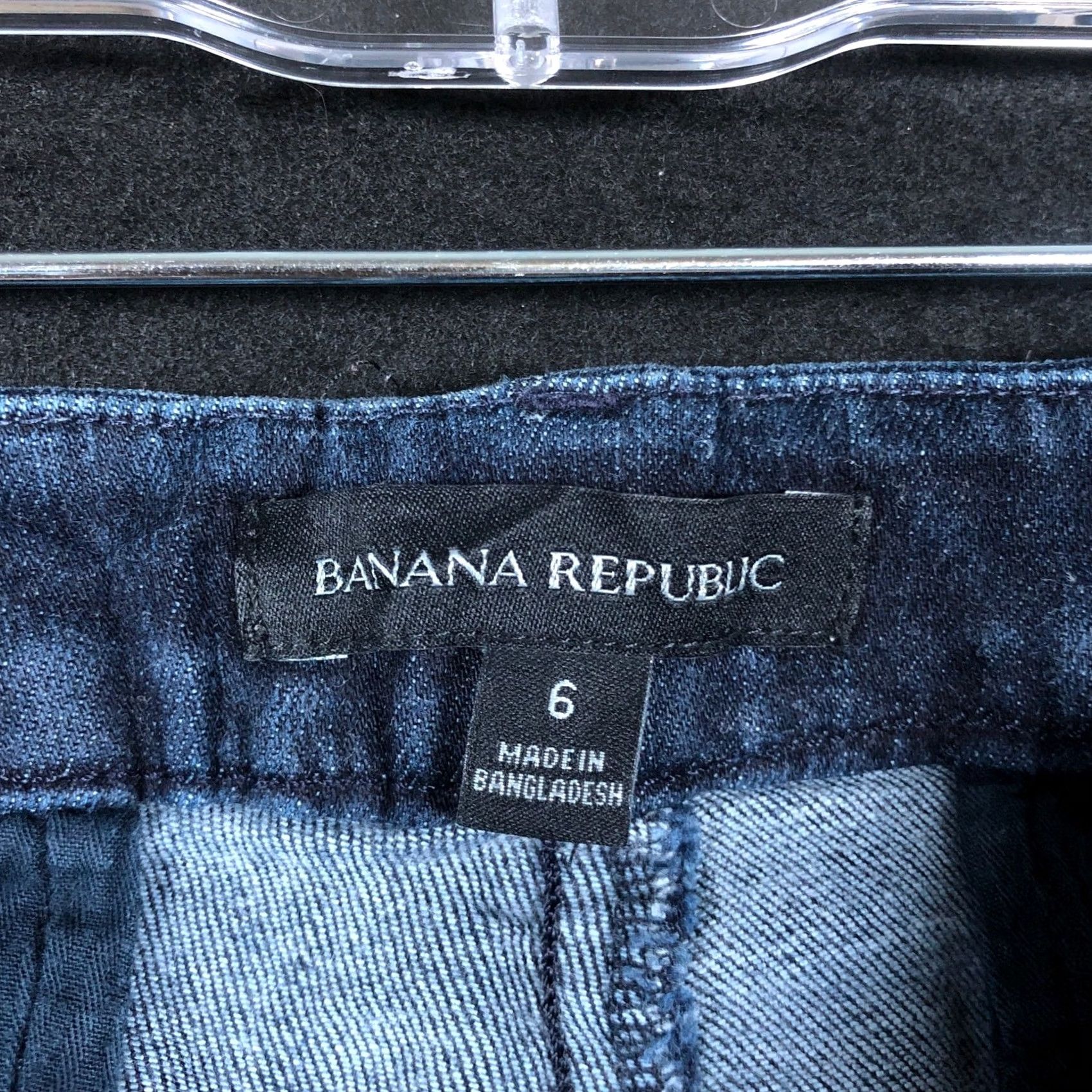 Banana Republic VINTAGE Banana Republic Womens Jeans Dark Blue Denim Mid Rise Sloan Fit Stretch 6 Size 30" / US 8 / IT 44 - 5 Thumbnail