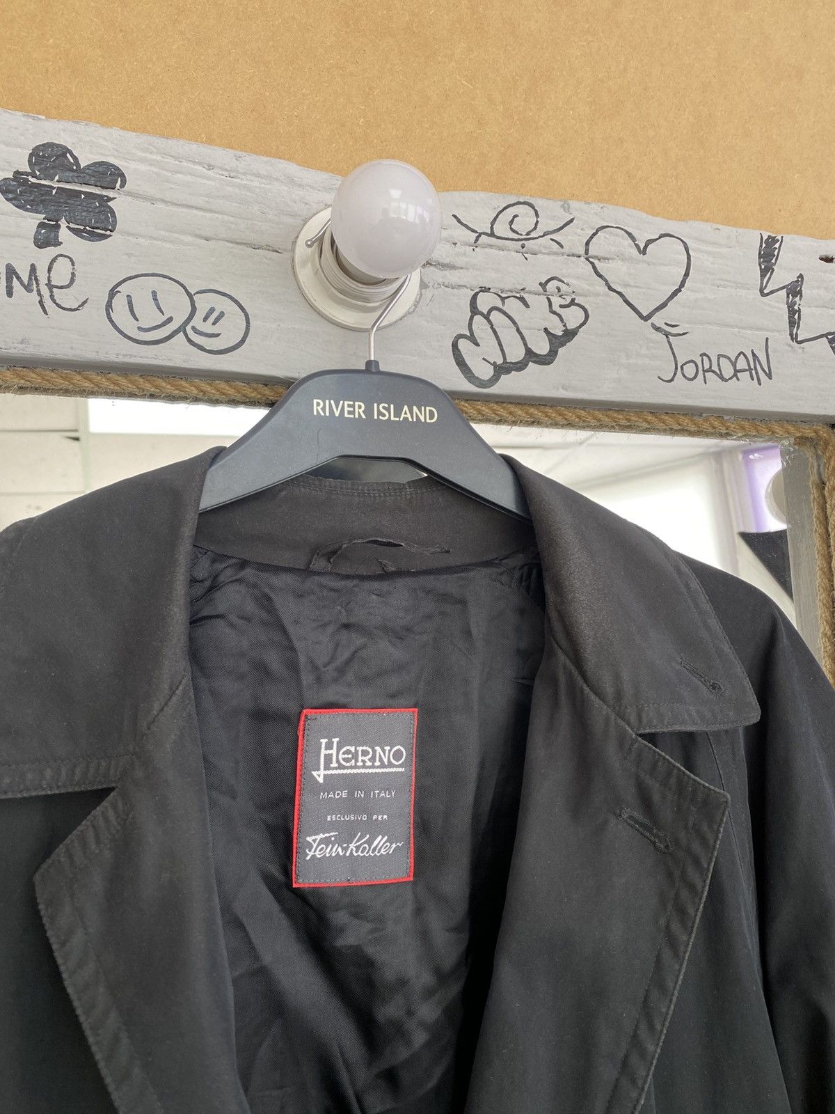 Herno Herno 90S Light Black Trench Coat Vintage Size US L / EU 52-54 / 3 - 9 Thumbnail
