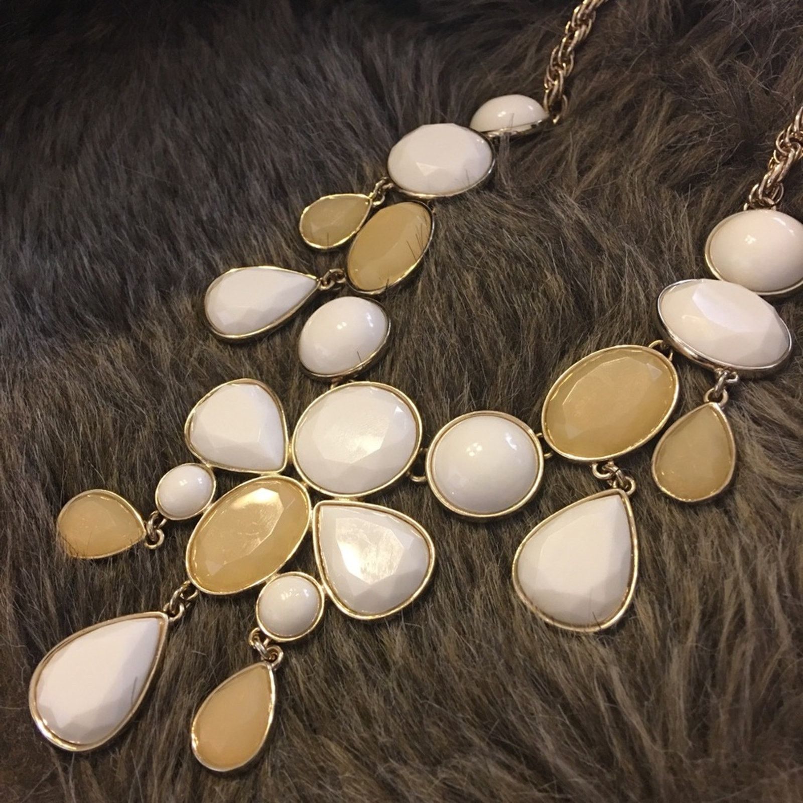 Banana Republic Banana Republic faceted glass gold rope necklace Size ONE SIZE - 6 Thumbnail