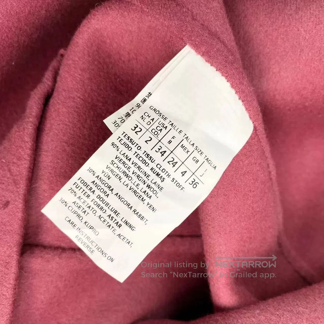 Other Maxmara Pink Coat Size 34. Size US S / EU 44-46 / 1 - 4 Thumbnail