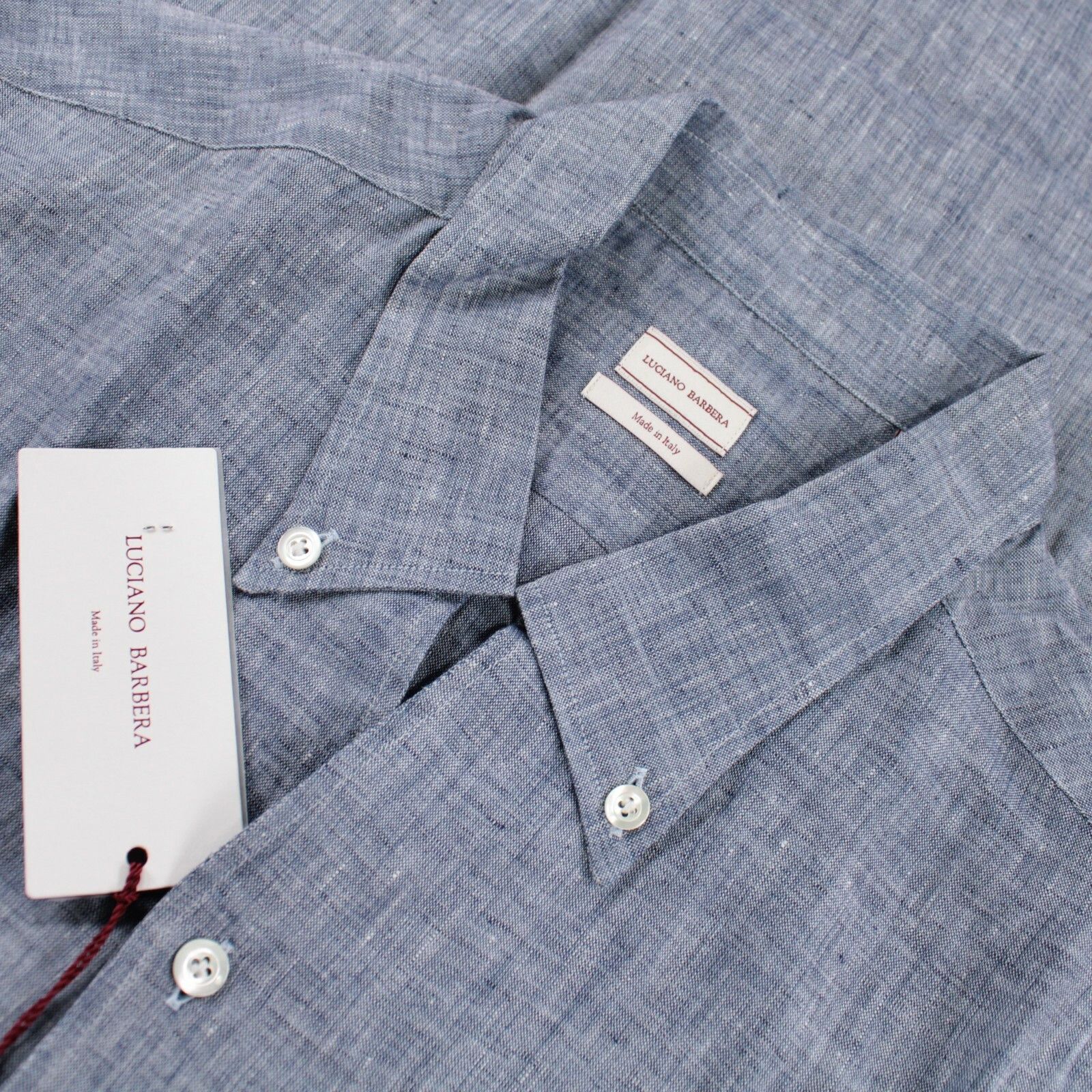 Luciano Barbera New with tags Shirt Size L US In Blue