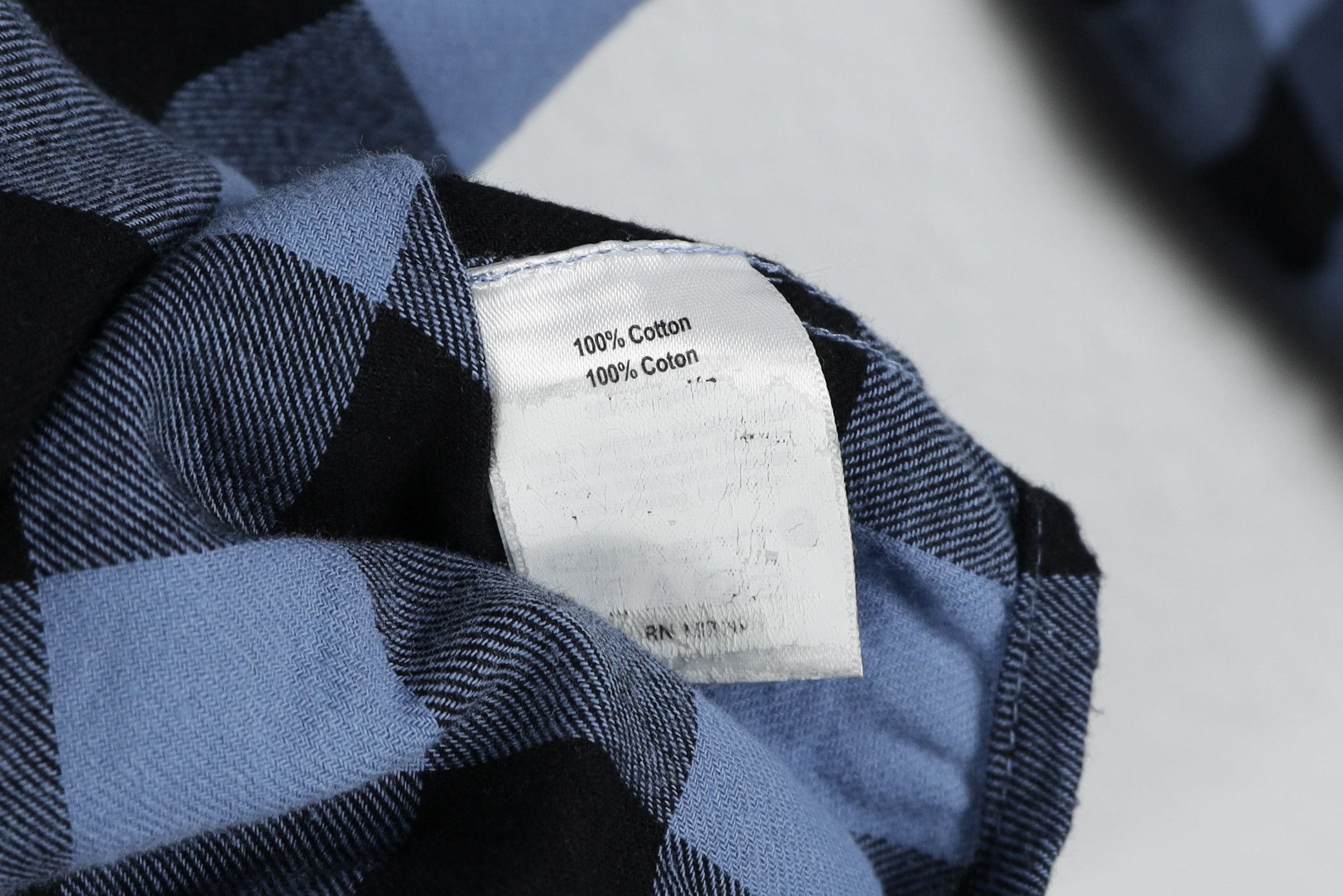 Carhartt × Flannel Vintage Carhartt Pocket Logo Blue Black Check Flannel Shirt Size US S / EU 44-46 / 1 - 14 Thumbnail