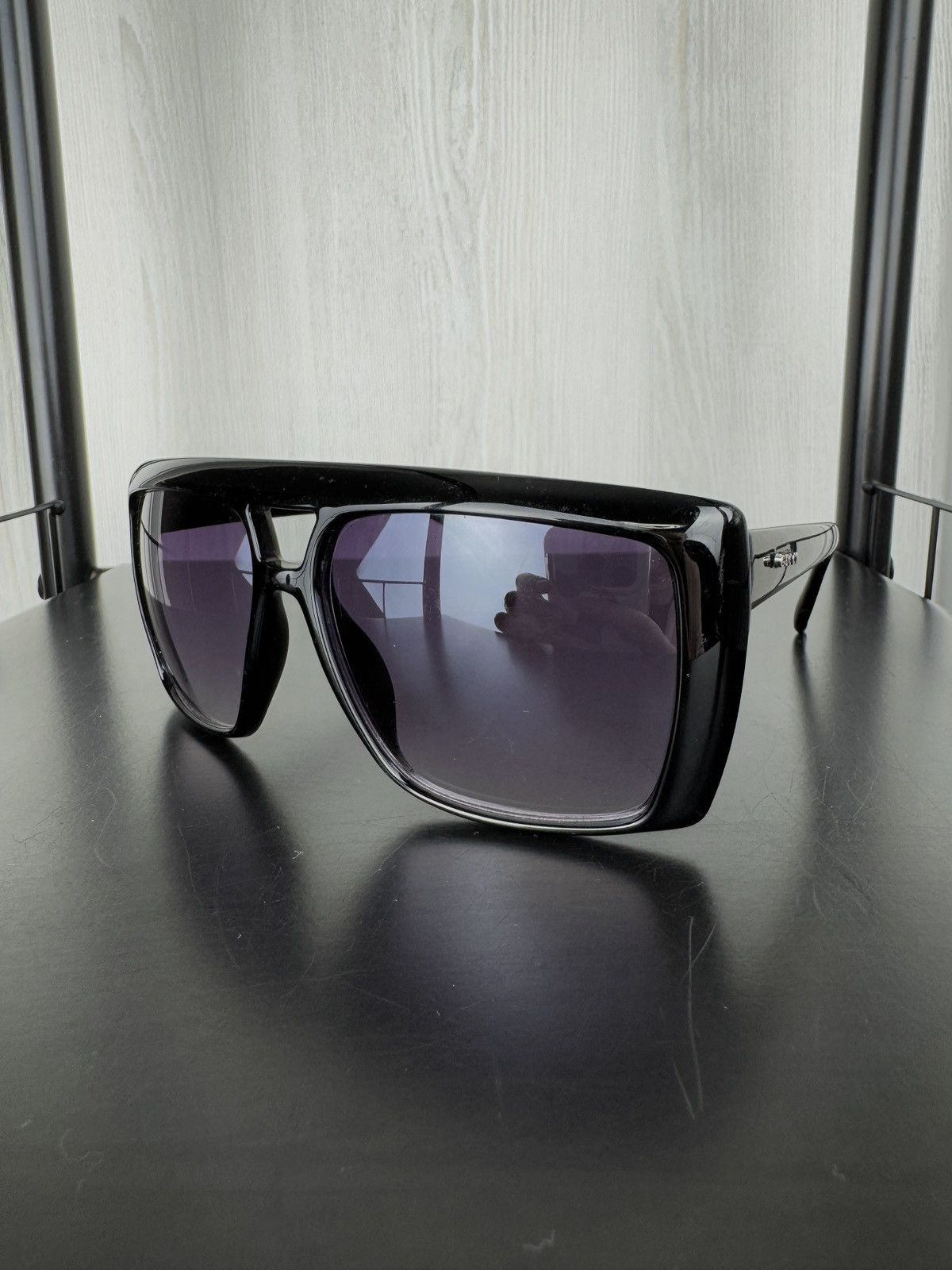 Gucci Gucci Navigator Frame black unisex sunglasses Size ONE SIZE - 3 Thumbnail