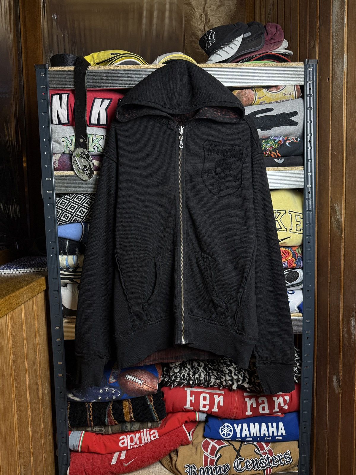 Affliction Y2K Affliction Reversible Hooded 00s Zip Jacket Grunge Opium Size US M / EU 48-50 / 2 - 3 Thumbnail