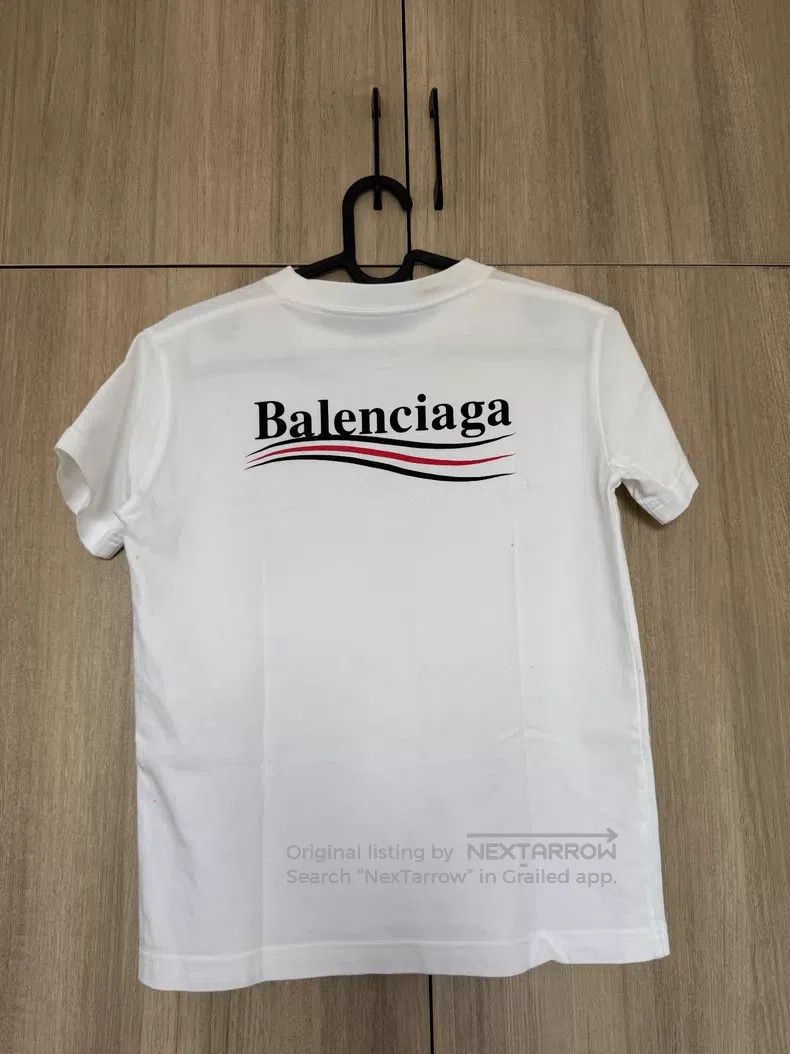 Balenciaga Balenciaga White Short-Sleeve T-Shirt Size US S / EU 44-46 / 1 - 3 Thumbnail