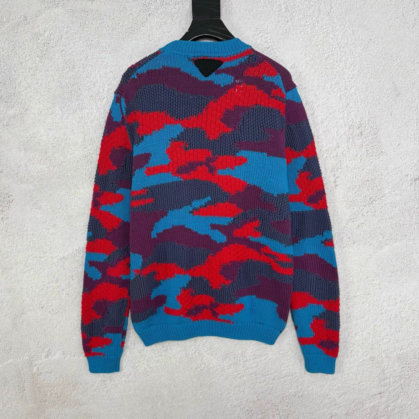 Prada Prada camo paneled wool jacquard sweater size 46 Size US S / EU 44-46 / 1 - 2 Thumbnail