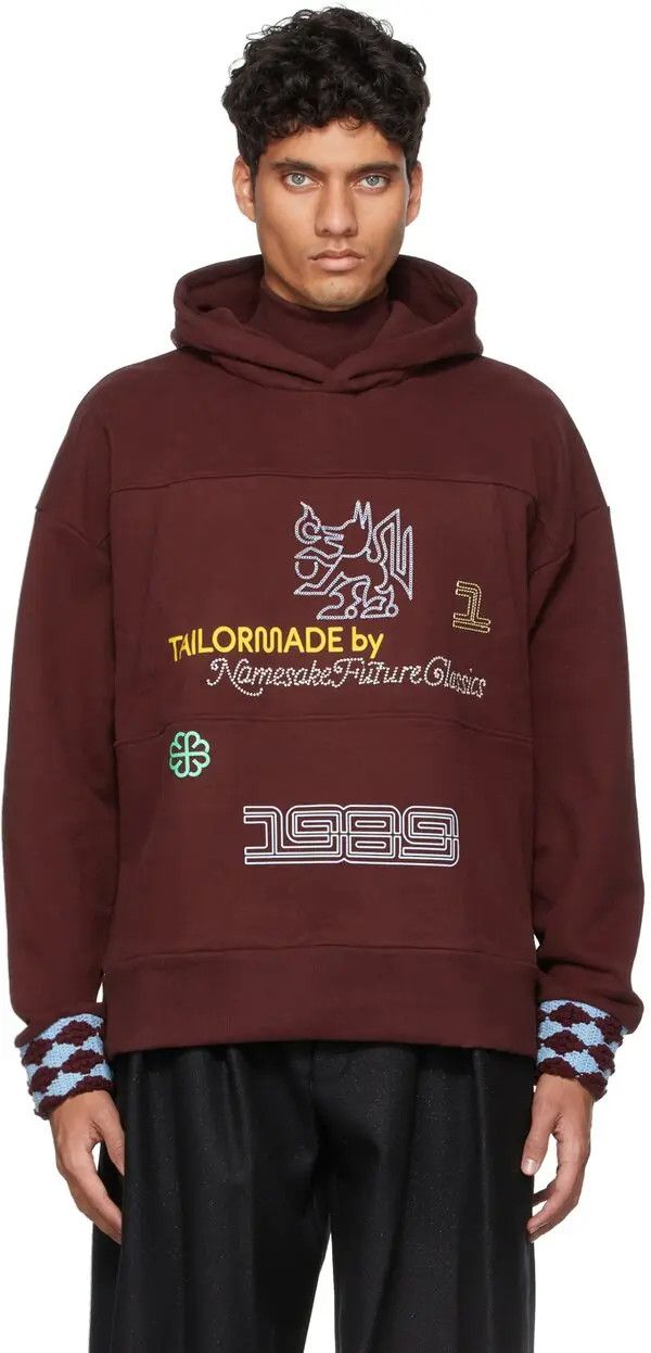 o1mle0424 Sterling Hoodie in Burgundy