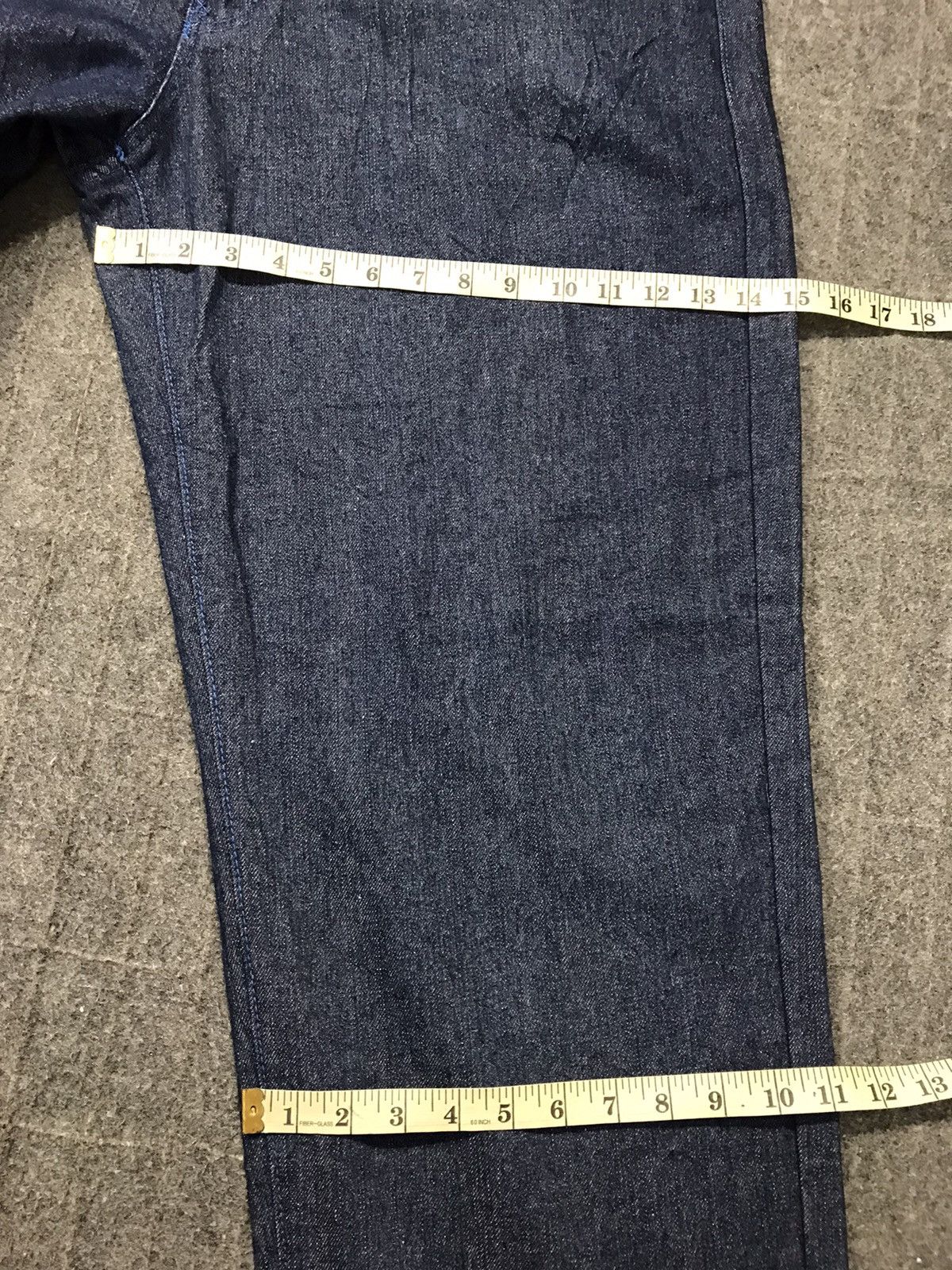 Vintage D.O.P Denim Gangsta 13 La Dark Indigo Denim Baggy Hiphop Size US 38 / EU 54 - 15 Thumbnail