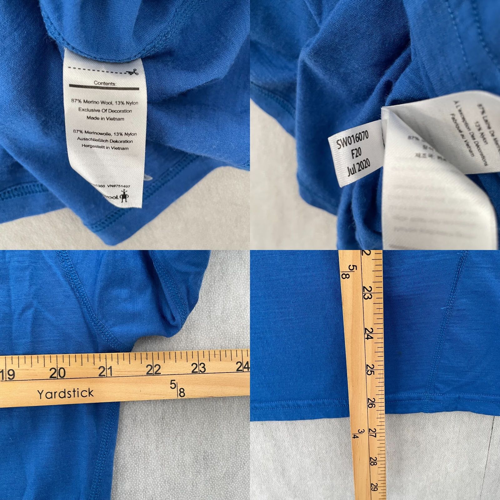 Smartwool Smartwool Sweater Adult Large Merino 150 Quarter Zip Pullover Hiking Size US L / EU 52-54 / 3 - 8 Thumbnail