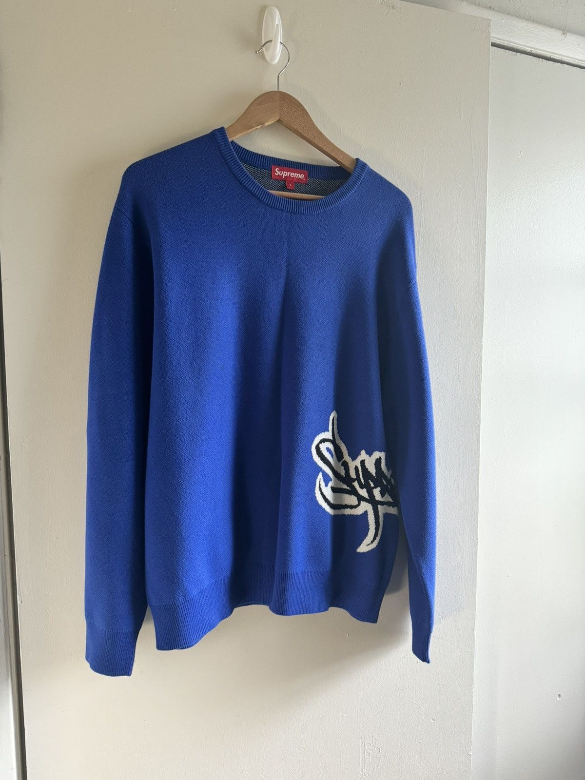 Supreme Felt Shadow Crewneck Medium Authentic selling