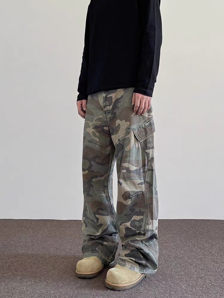 Japanese Brand × Vintage Vintage Camouflage Workwear High Street Casual Pants Size US 30 / EU 46 - 5 Thumbnail