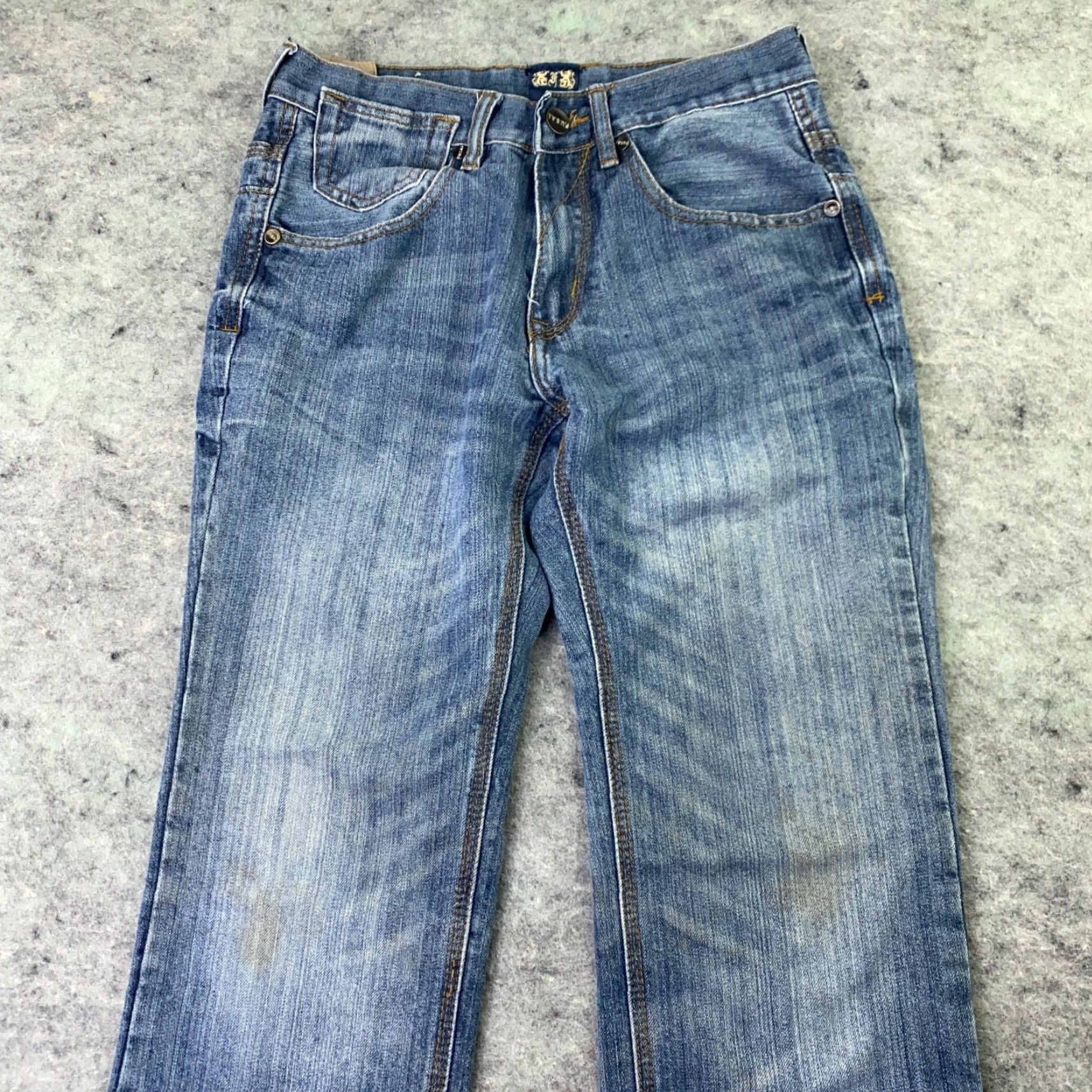 Vintage VINTAGE Fusai Jeans Mens 30 Blue Denim Straight Relaxed 28" Inseam 1997 90s Mens Size US 30 / EU 46 - 5 Thumbnail