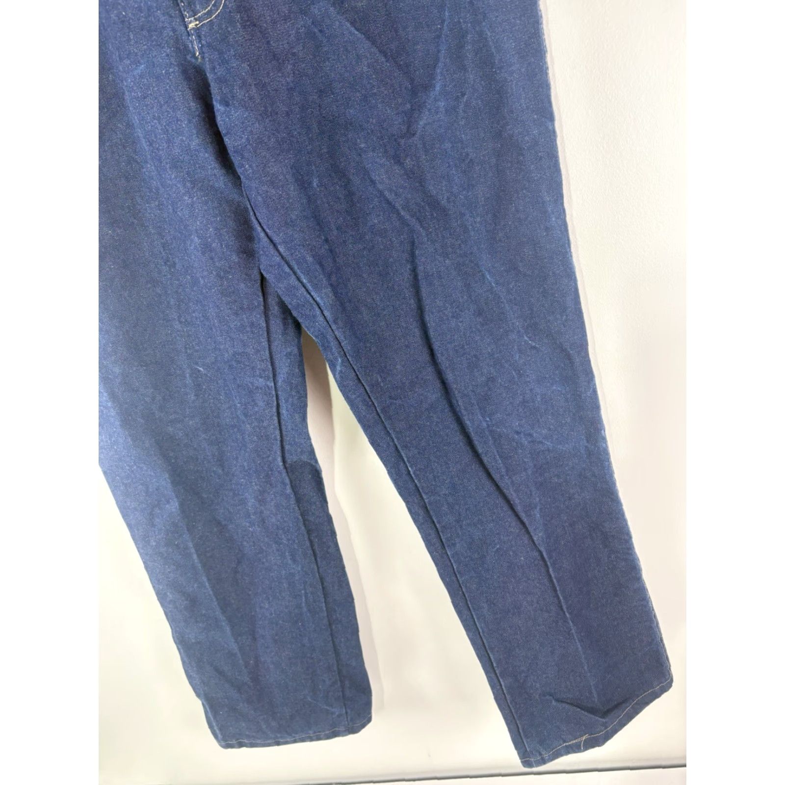 Vintage Bulwark FR Jeans Flame-Resistant Men's Straight Denim Size 36X30 Dark Wash Blue USA Size US 36 / EU 52 - 3 Thumbnail