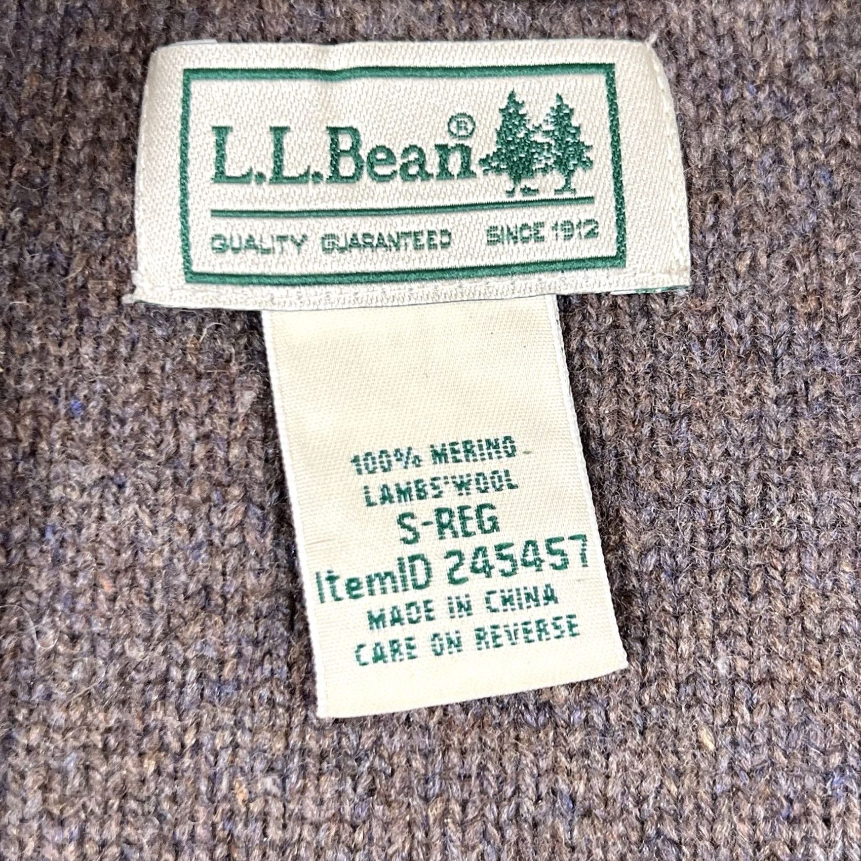 Vintage VINTAGE L.L. Bean Vest Sweater Wool Zip Front Brown Small Men Size US S / EU 44-46 / 1 - 3 Thumbnail