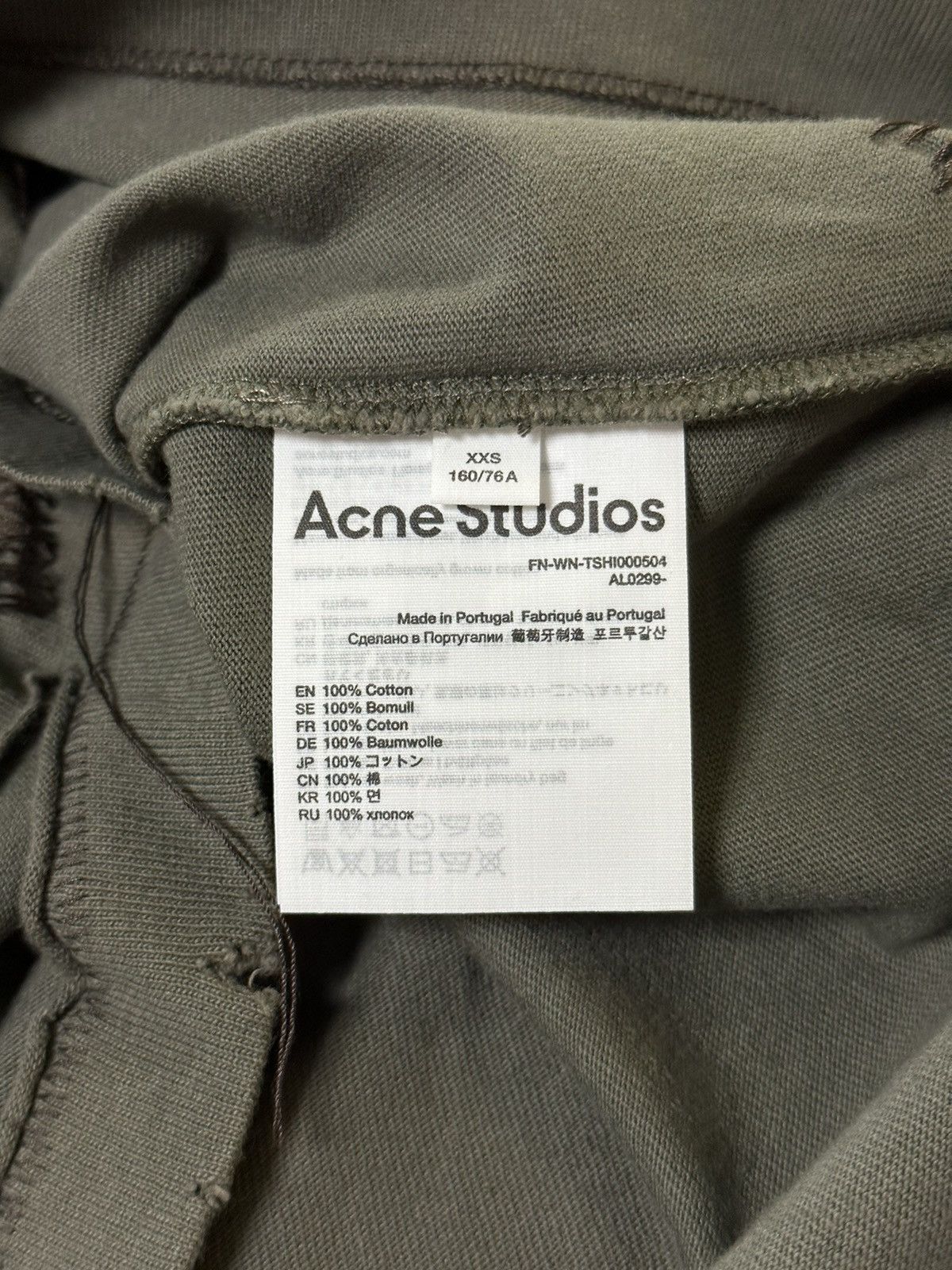 Acne Studios ACNE STUDIOS Fall Winter 2022 Distressed Long Sleeve T-Shirt Size XXS / US 00 / IT 34 - 5 Thumbnail