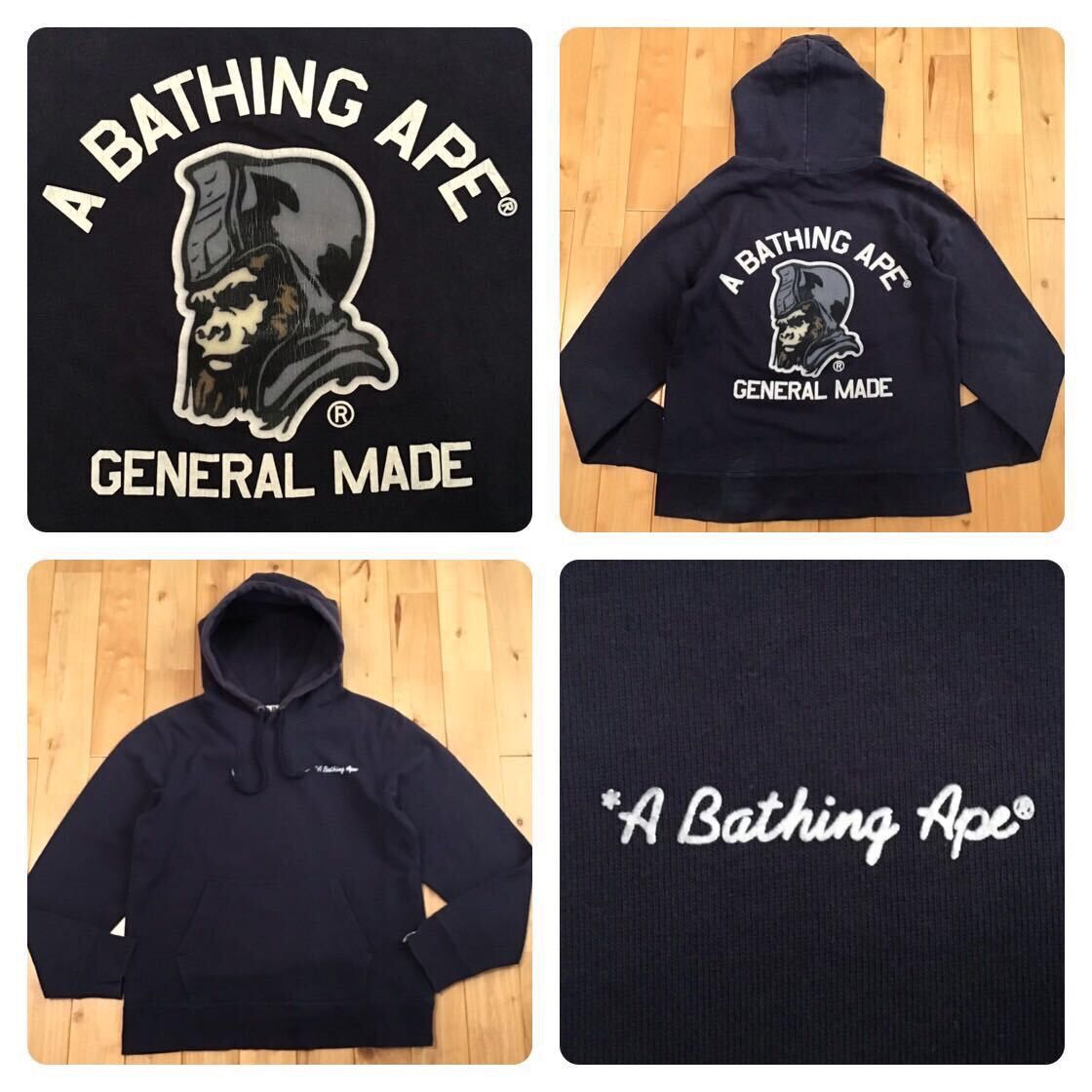 Bape BAPE General Logo pullover hoodie a bathing ape Size US M / EU 48-50 / 2 - 1 Thumbnail